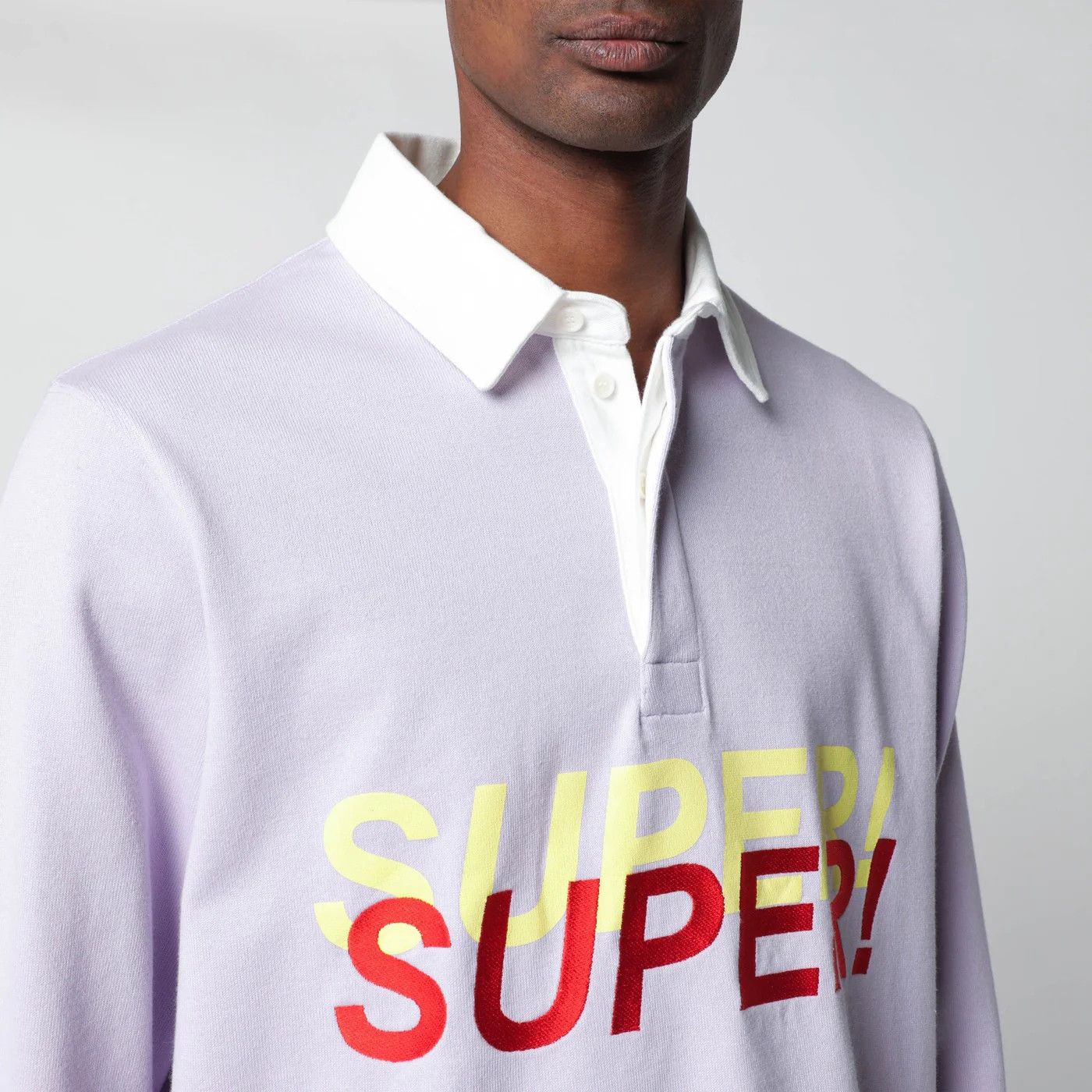 JW Anderson o1d2blof0526 Super Polo Shirt in Lilac Size US L / EU 52-54 / 3 - 3 Thumbnail