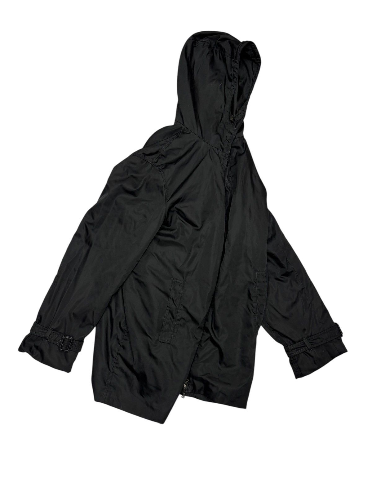 Prada PRADA Black Nylon Overcoat Jacket Size US M / EU 48-50 / 2 - 3 Thumbnail