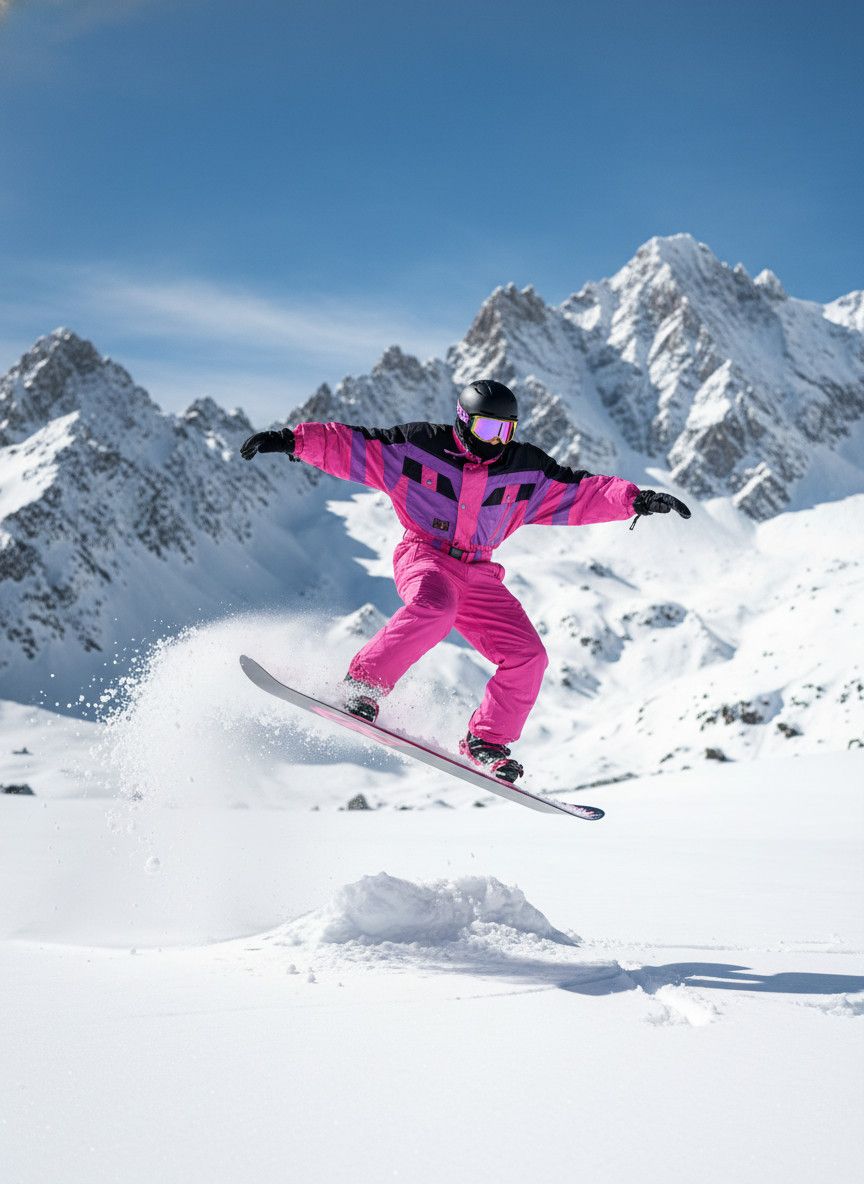 Vintage Vintage Charles vögele ski overall neon pink 80s 90s Size 28" / US 6 / IT 42 - 10 Thumbnail