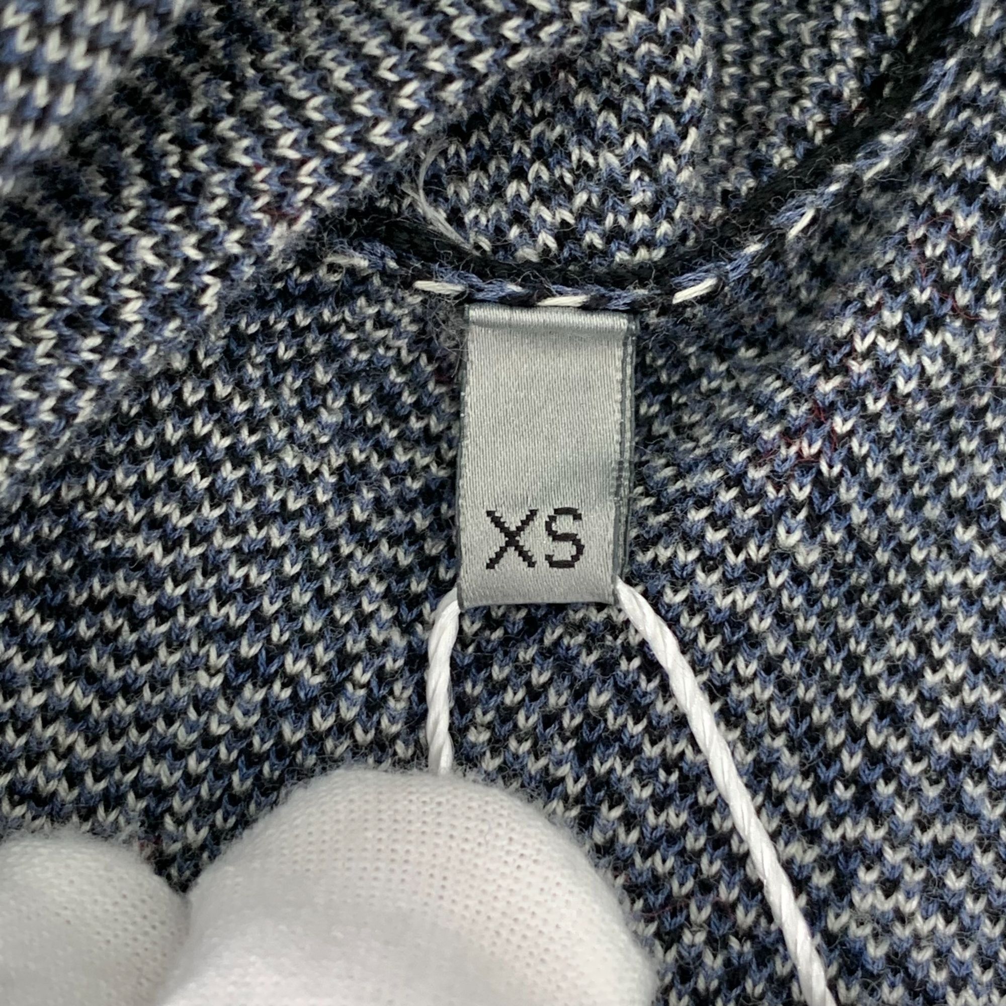 Dior Christian Dior Monogram Button-Up Shirt XS Navy/White Knit W Size XS / US 0-2 / IT 36-38 - 5 Thumbnail