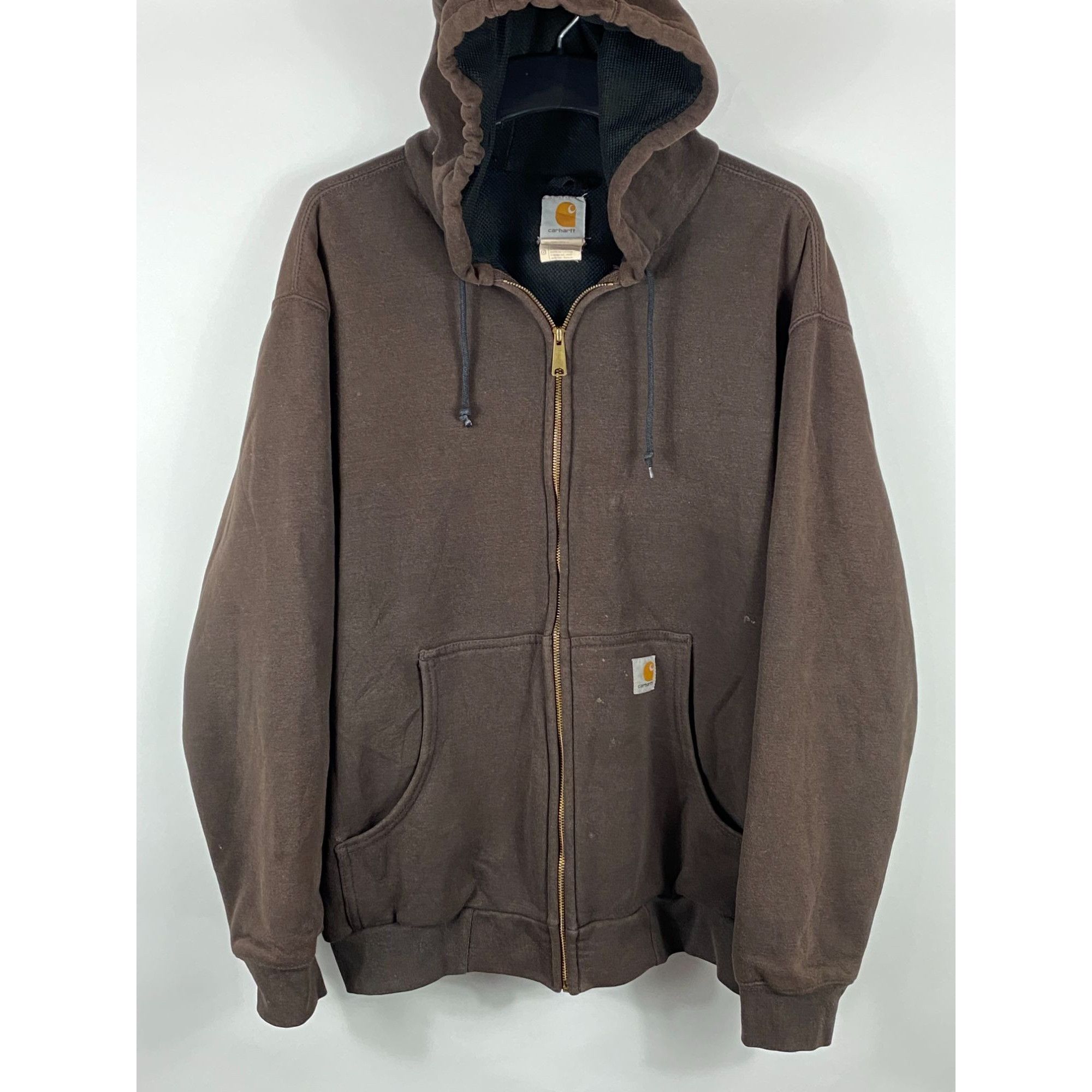 Carhartt VTG Carhartt J149 DKB Thermal Lined Full Zip Hooded  