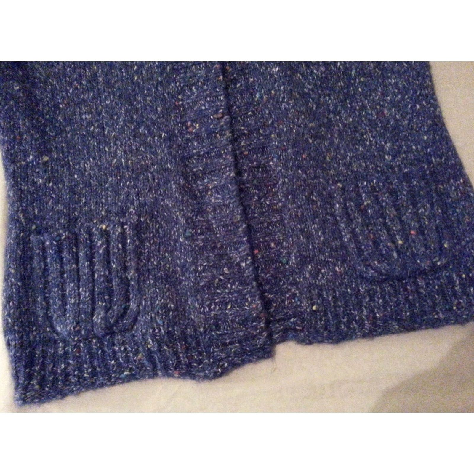 Express Womens Express Jacket Sweater S Small Blue Cotton Wool Jacket Sweater Womens S Blue Cotton Wool Express Size S / US 4 / IT 40 - 3 Thumbnail