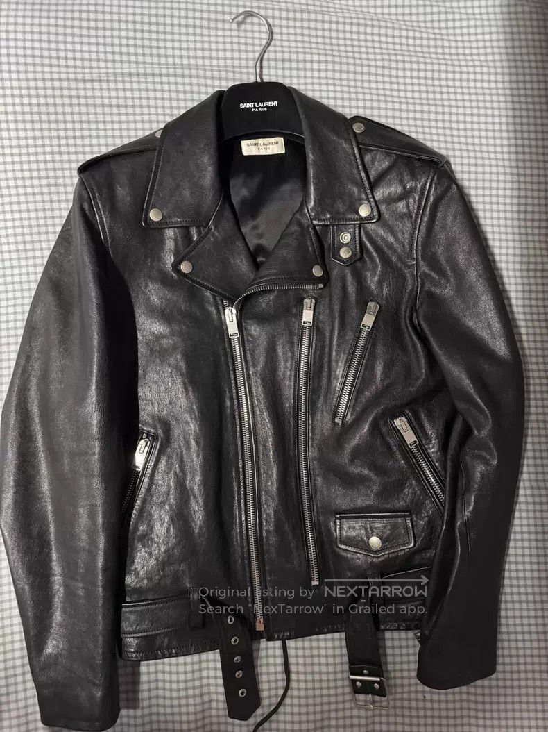 Saint Laurent Paris Saint Laurent Paris Sheepskin Leather Jacket i Size US L / EU 52-54 / 3 - 1 Thumbnail