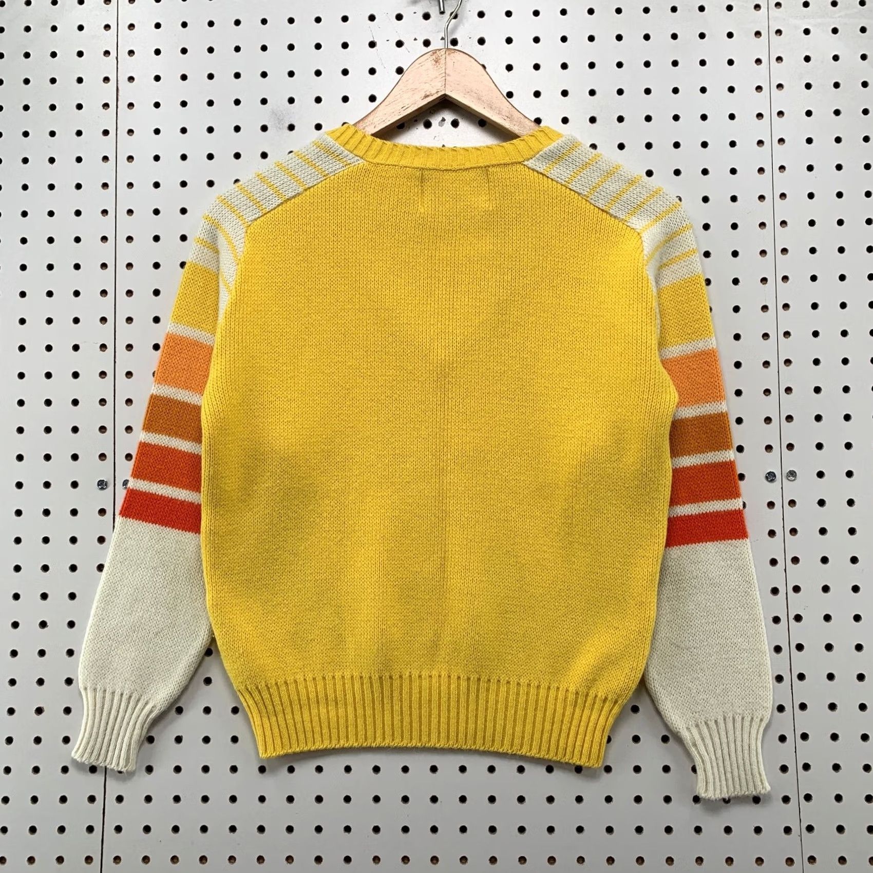 Vintage VINTAGE Jersild Sweater Mens Yellow 60s Striped Sleeve Orlon Knit Size 32 Size US XS / EU 42 / 0 - 2 Thumbnail