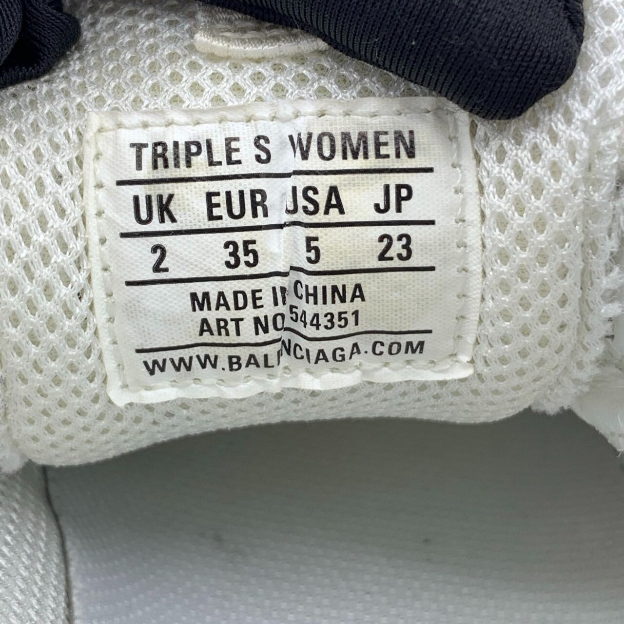 Balenciaga Balenciaga Paris Triples Grey Mesh Low-Top Dad Shoes, Size 3 Size US 5 / IT 35 - 4 Thumbnail