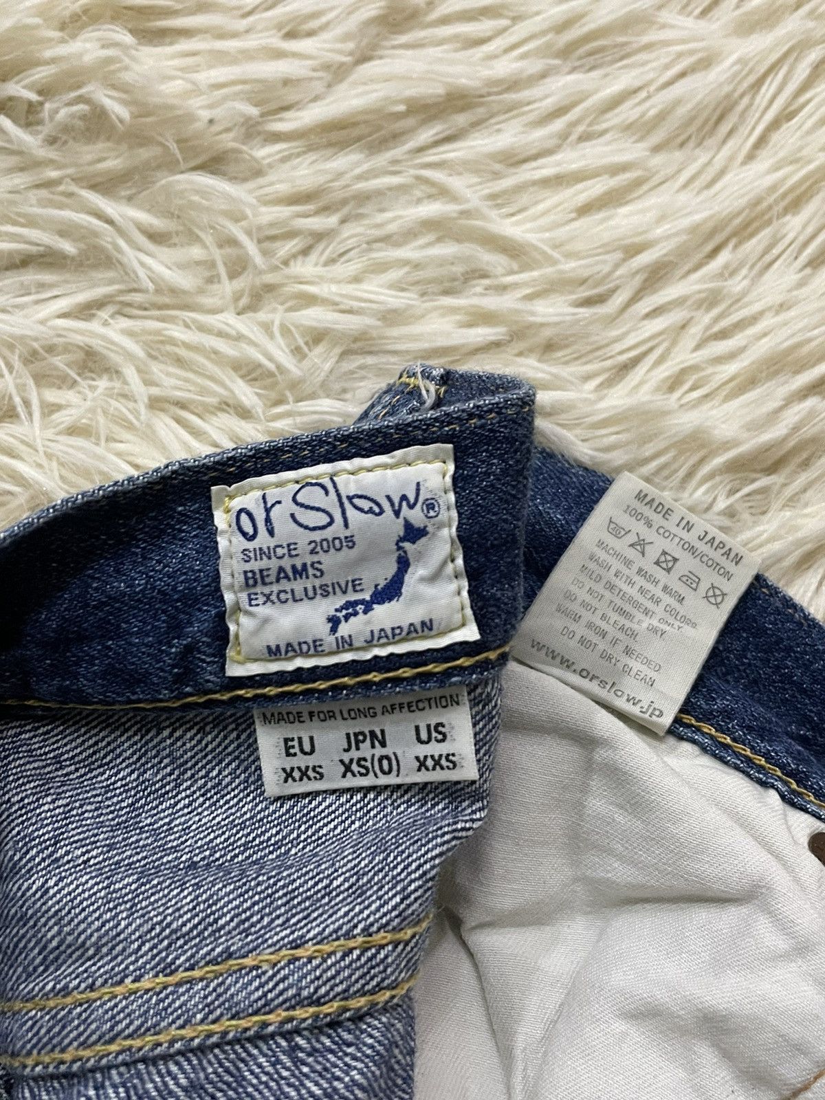 Beams Plus × Orslow Final Drop‼️Orslow x Beams Selvedge Drop Croth Size US 26 / EU 42 - 16 Thumbnail