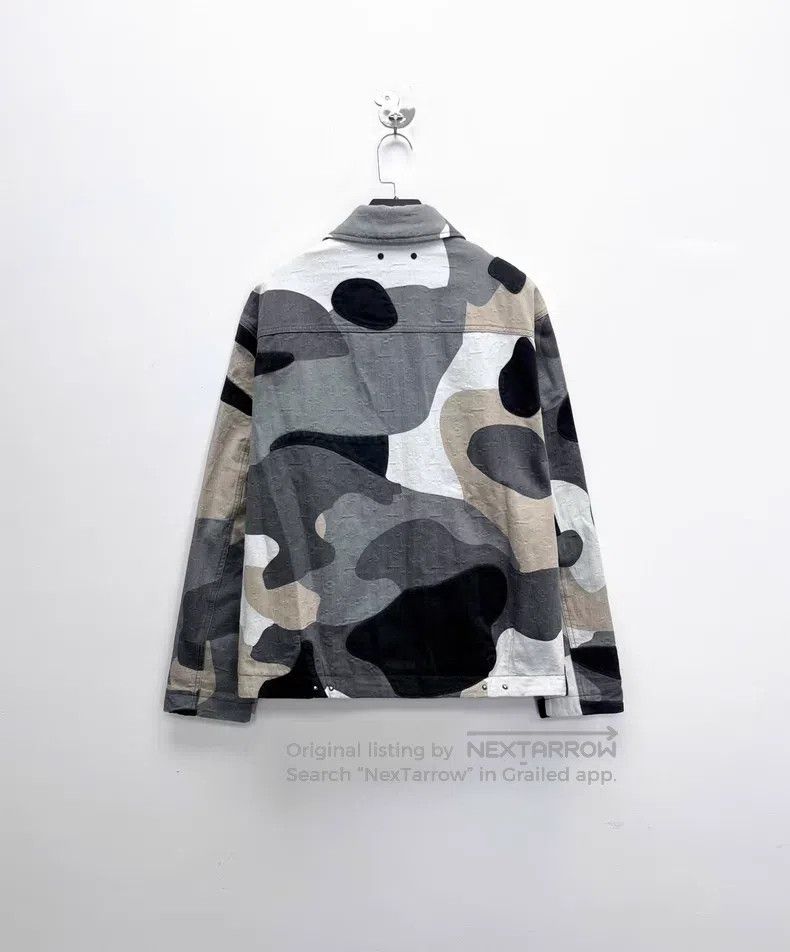 Louis Vuitton Louis Vuitton Denim Jacket with Dark Print and Full Geomet Size US M / EU 48-50 / 2 - 2 Thumbnail