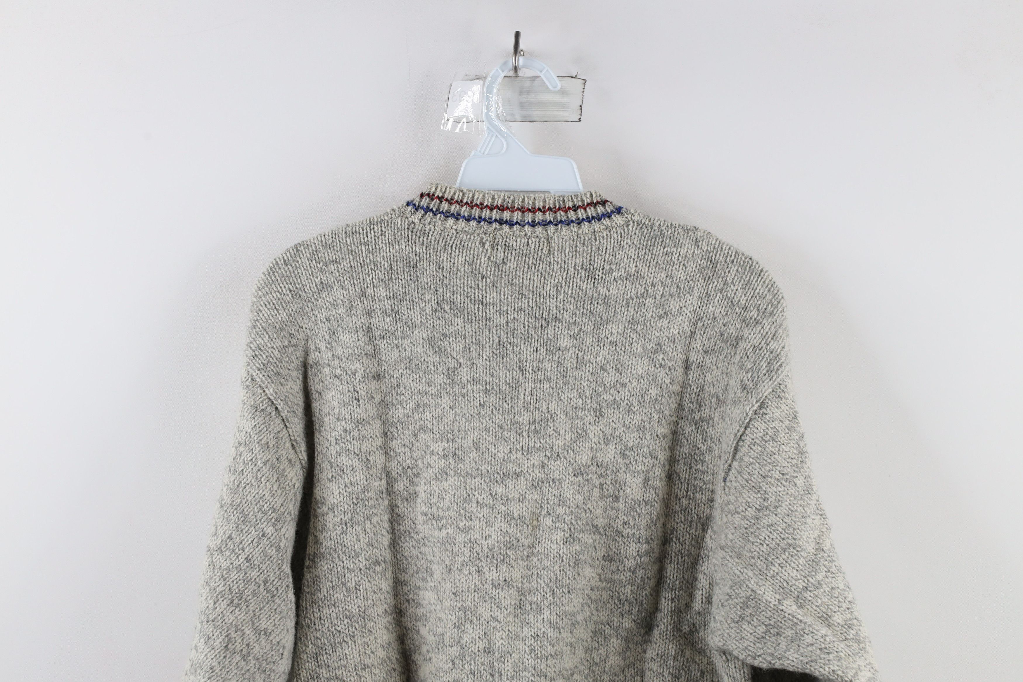 Vintage Vintage 90s Streetwear Heavyweight Wool Blend Knit Sweater Size US L / EU 52-54 / 3 - 11 Thumbnail