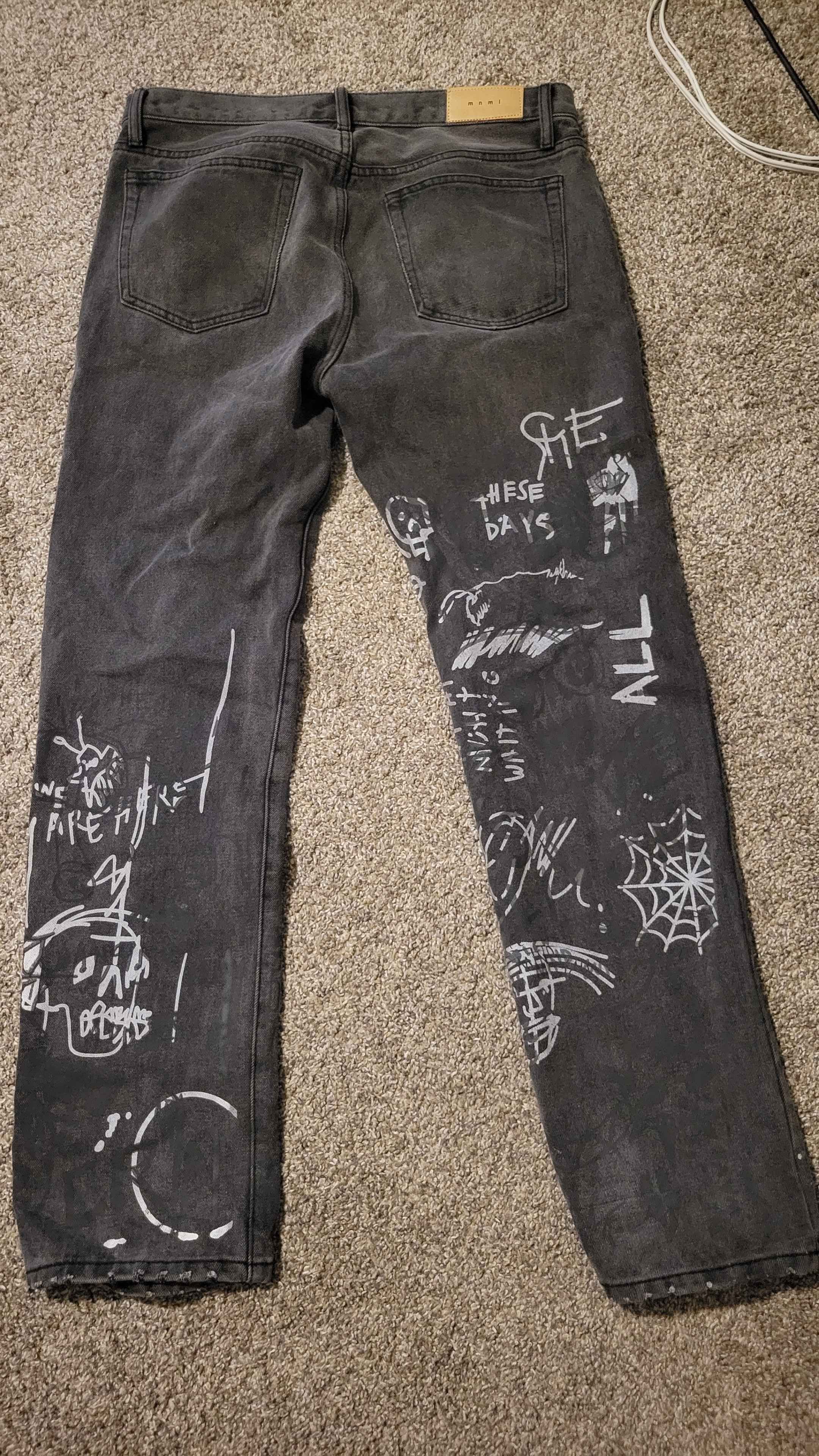 MNML V443 Terry Grave Denim Size US 32 / EU 48 - 2 Thumbnail