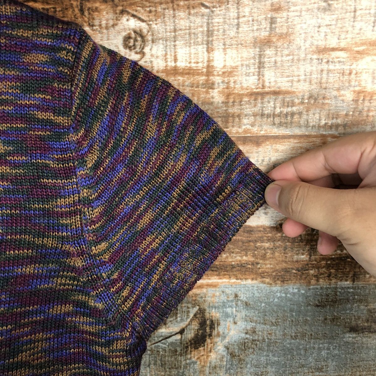 Japanese Brand Pursuft Deideal Purple Cardigan vintage Knitwear #A1679 Size M / US 6-8 / IT 42-44 - 10 Thumbnail