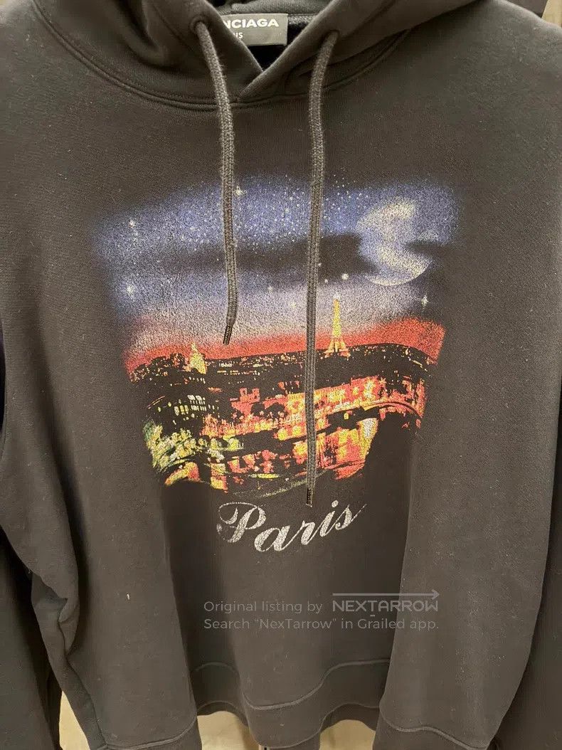 Balenciaga Balenciaga Night Scene Hoodie Sweatshirt Size US M / EU 48-50 / 2 - 2 Thumbnail
