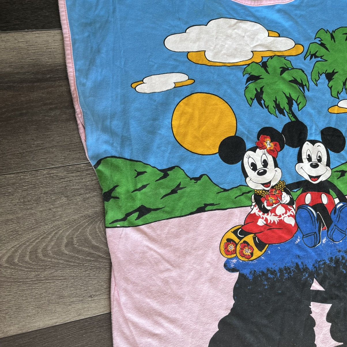 Disney Vintage 1970s Disney Americanwear Beach Sleeveless Logo Tee Size US M / EU 48-50 / 2 - 4 Thumbnail