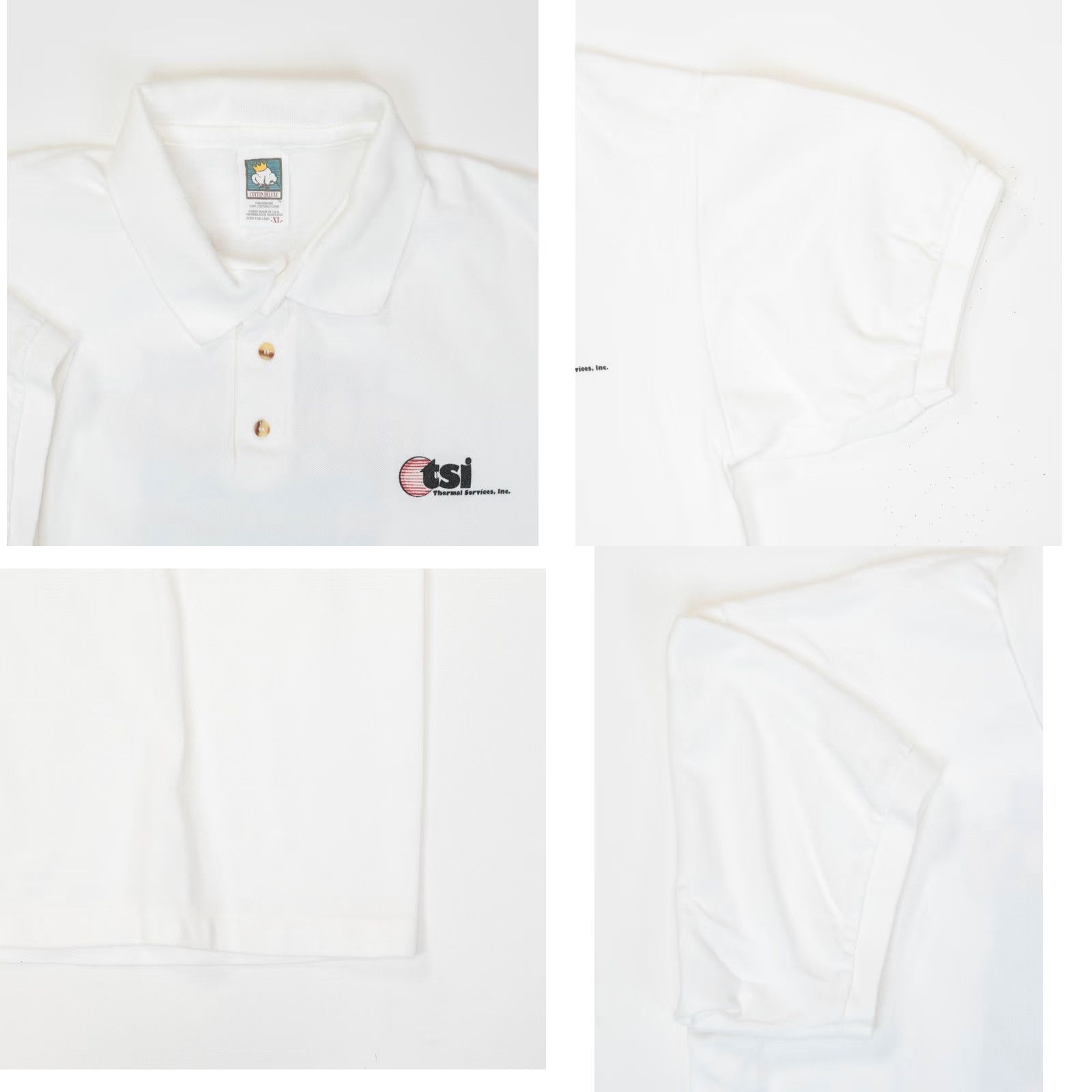 Vintage VINTAGE Cotton Deluxe Fish Fry Polo Golf T-Shirt Men XL White Texas Pink Panther TSI Shirt Mens XL White Cotton Deluxe Fish Fry Polo Golf T-Shirt Size US XL / EU 56 / 4 - 8 Thumbnail