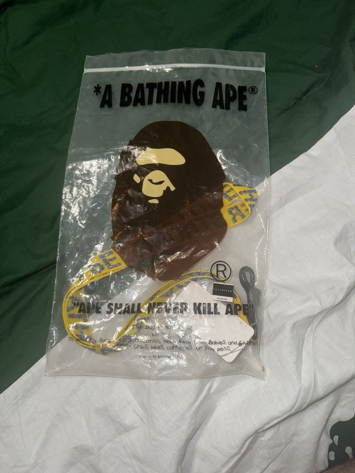 Bape BAPE Vintage Lanyard (Yellow/Blue) Size ONE SIZE - 3 Thumbnail