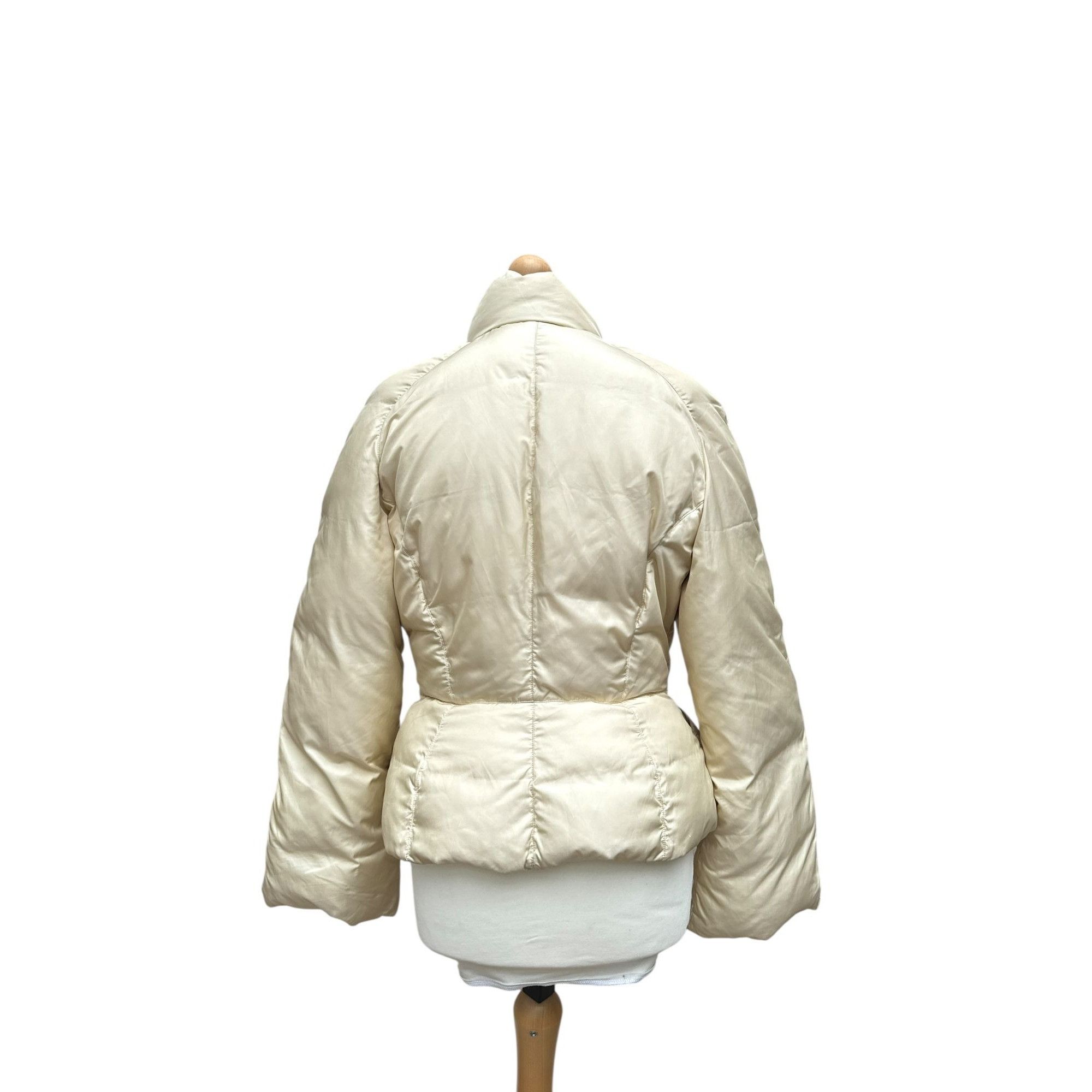 Thierry Mugler Vintage Beige-Gold Puffer Jacket Size M / US 6-8 / IT 42-44 - 4 Thumbnail