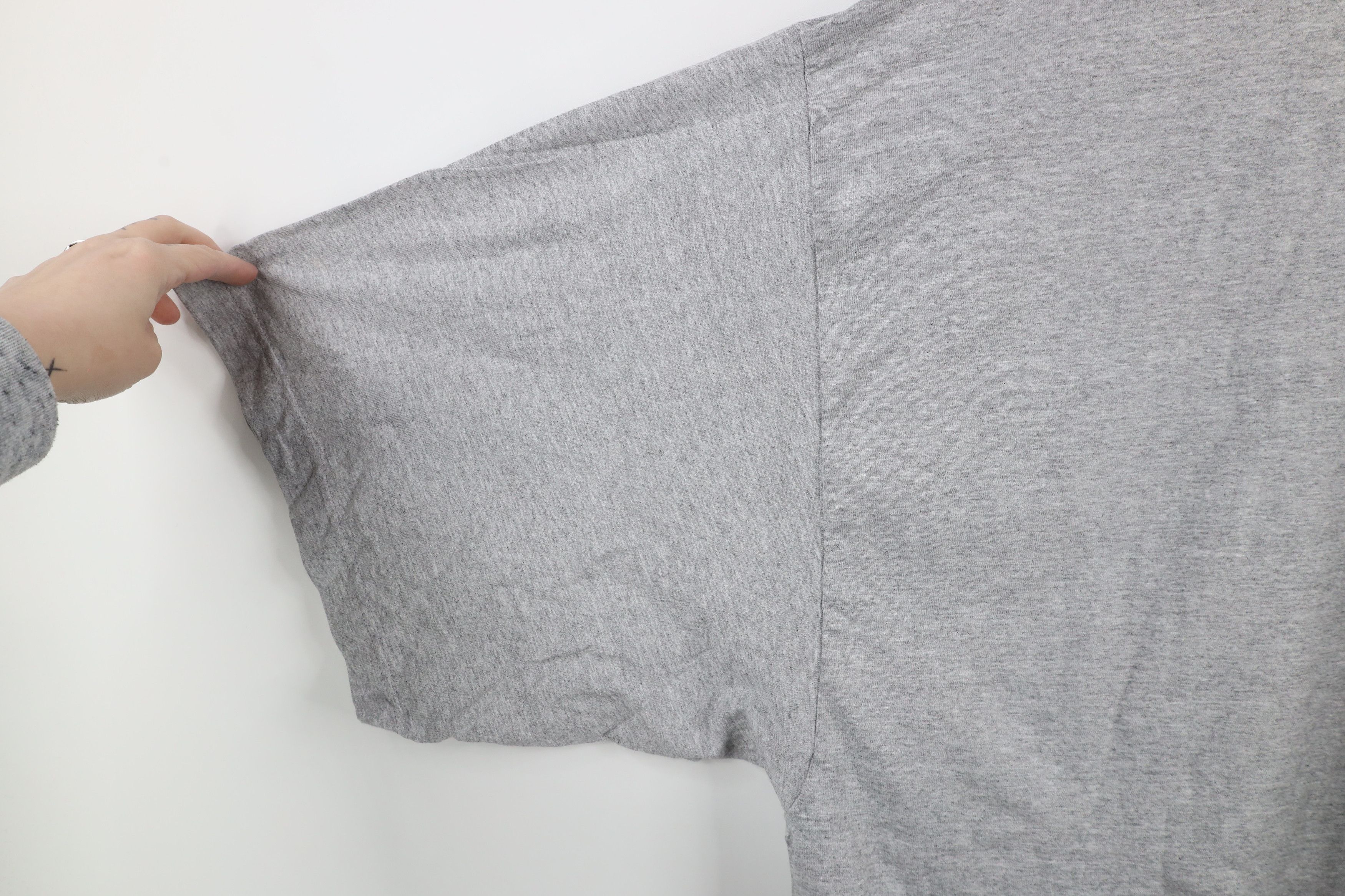 Vintage Vintage 90s Streetwear Short Sleeve T-Shirt Heather Gray Size US XXL / EU 58 / 5 - 5 Thumbnail