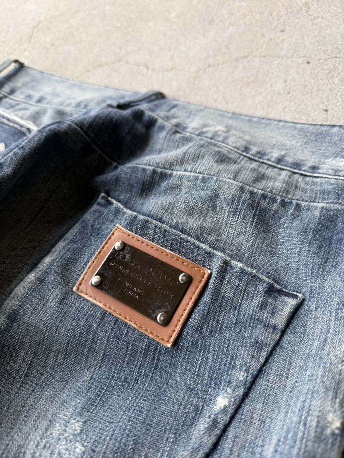 Dolce & Gabbana DOLCE&GABBANA Archive Patchwork Destroyed Denim Size US 30 / EU 46 - 8 Thumbnail