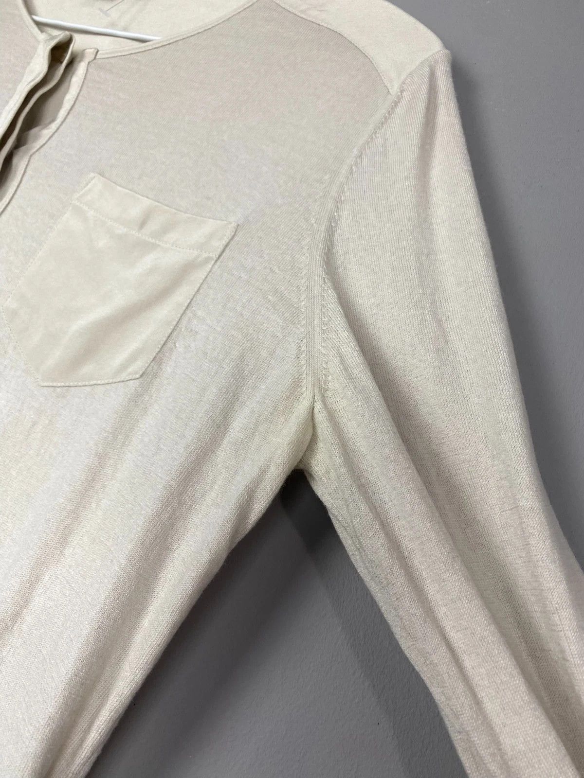 Loro Piana Loro Piana Cashmere Silk Henley Blouse Sweater Size M / US 6-8 / IT 42-44 - 6 Thumbnail