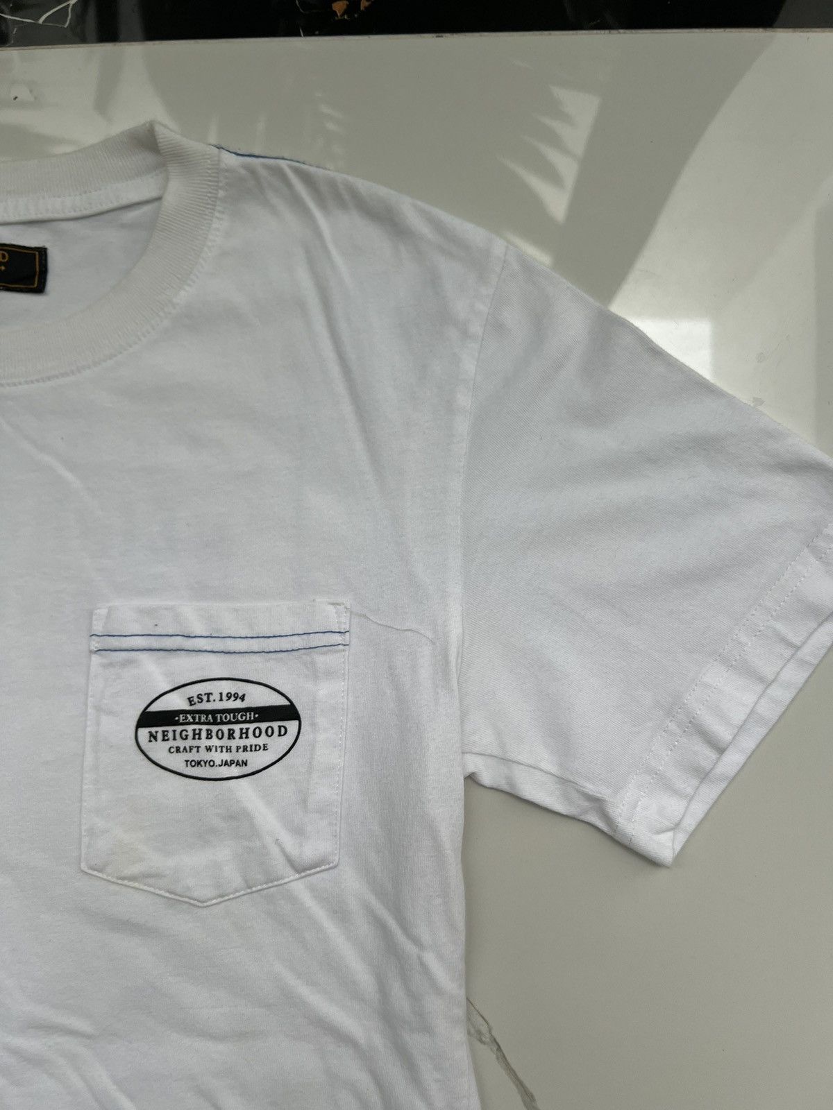 Neighborhood × Vintage 90's NEIGHBORHOOD RARE RETRO Y2K BIG DOUBLE SIDE LOGO TEE Size US S / EU 44-46 / 1 - 7 Thumbnail