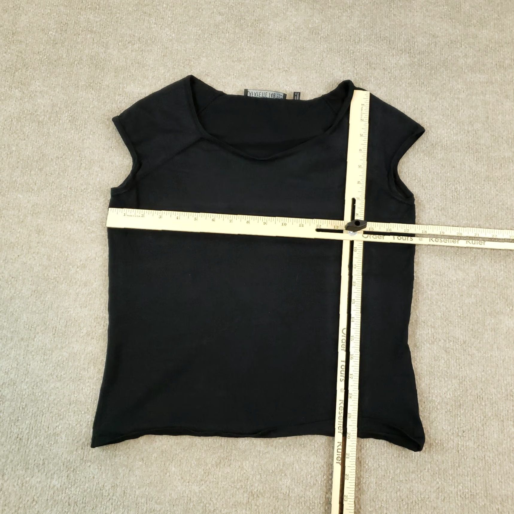 Vintage Lafayette 148 Black Round Neck Sleeveless Top Womens Large Nylon Silk Blend Casual Shirt Size L / US 10 / IT 46 - 2 Thumbnail