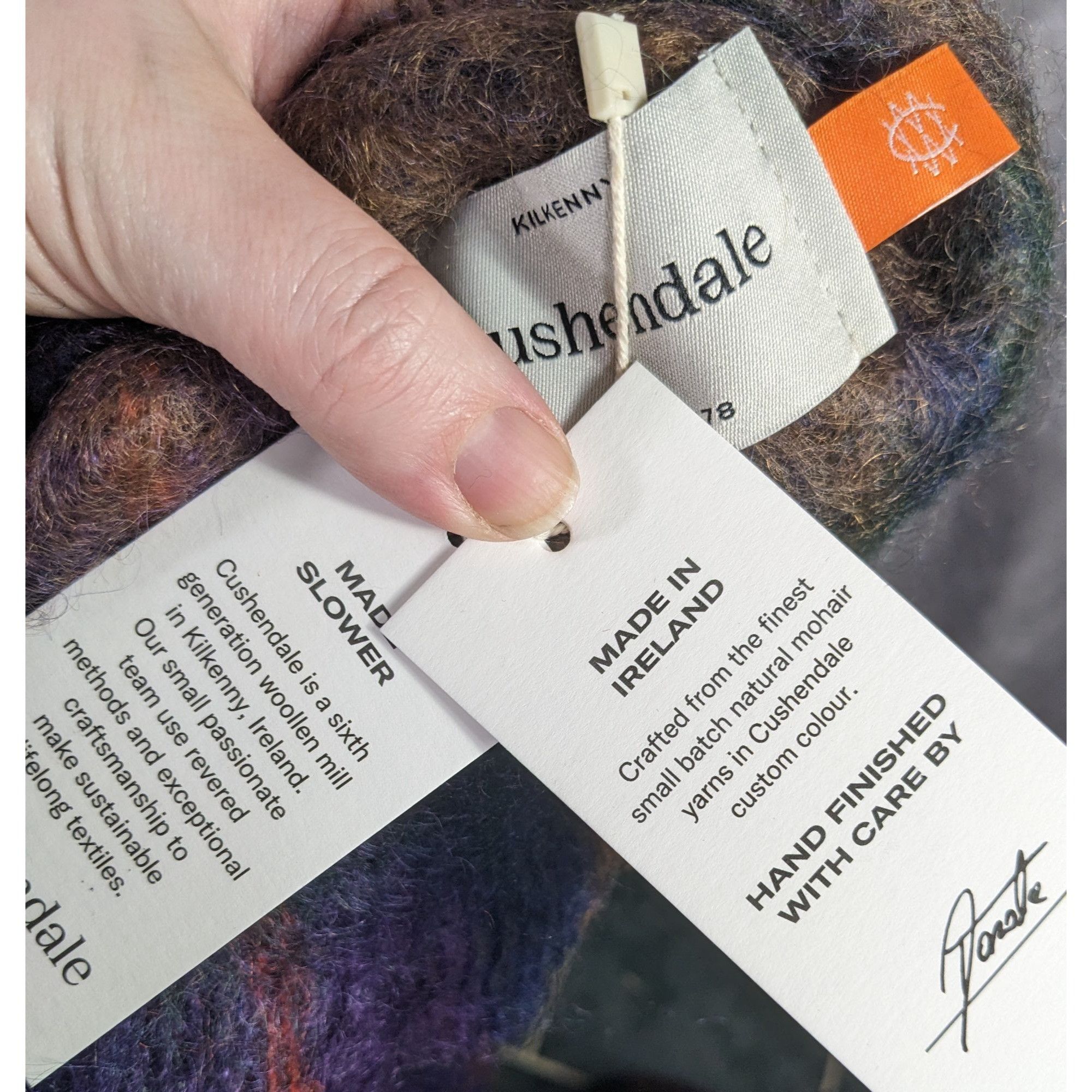 Other Cushendale Brushed Mohair Scarf Made In Ireland 72x9 Inches Size ONE SIZE - 5 Thumbnail