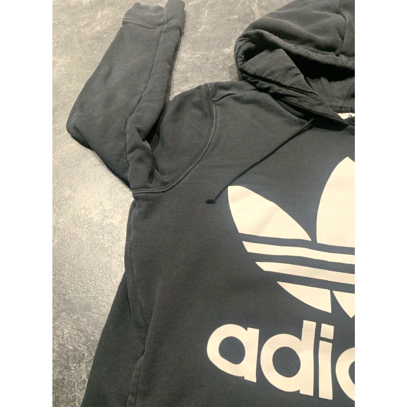 Adidas ADIDAS TREFOIL HOODIE Black Women’s L Pullover Activewear Big Logo Pockets Size L / US 10 / IT 46 - 4 Thumbnail