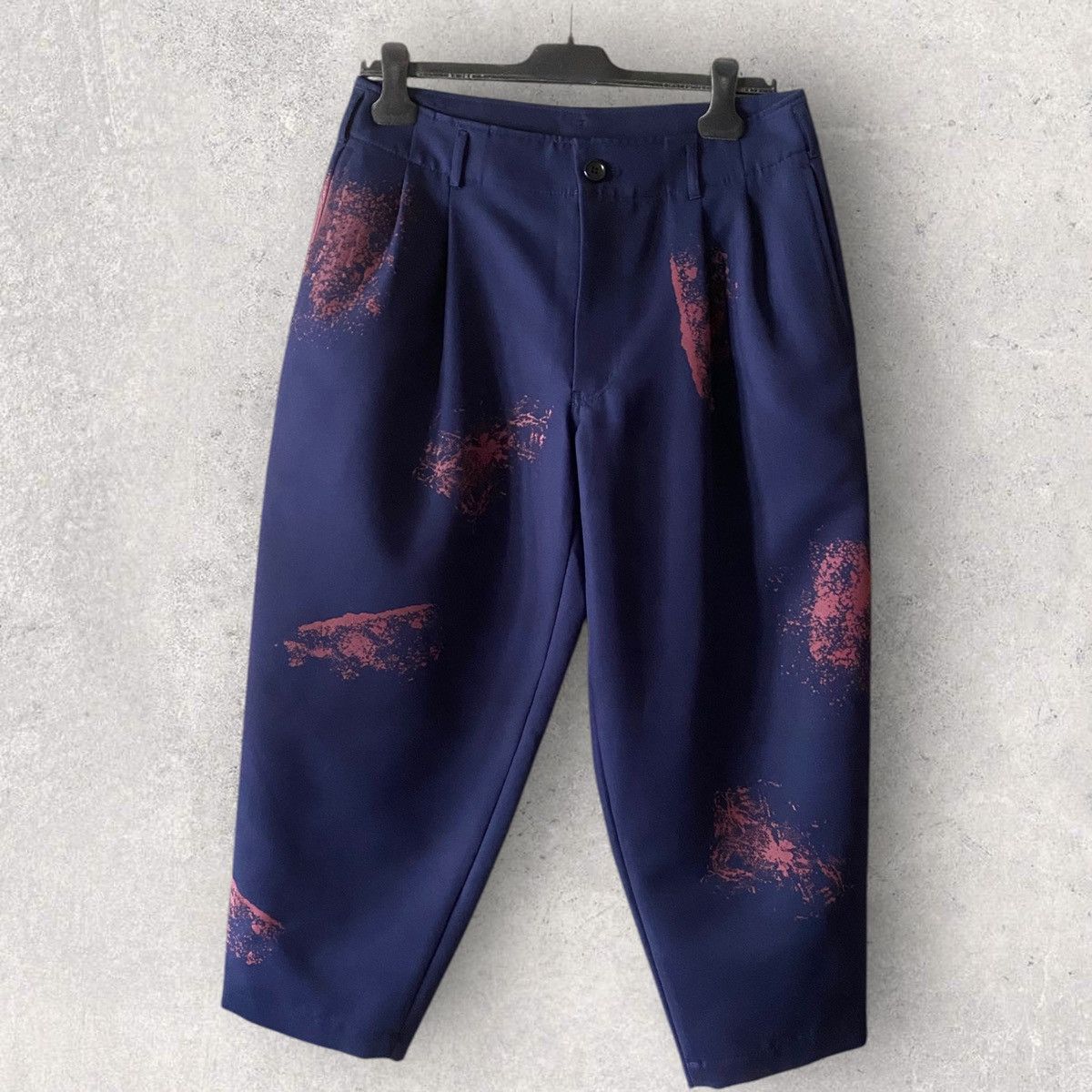 Comme des Garcons × Comme des Garcons SHIRT NWT S/S24 Hand Print Color Splash Crop Pants Size US 30 / EU 46 - 1 Thumbnail