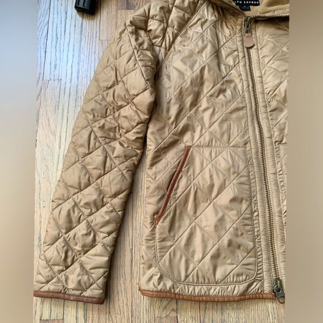 Polo Ralph Lauren Polo Ralph Lauren Quilted Jacket Women M Beige Nylon Basic Jacket Size M / US 6-8 / IT 42-44 - 2 Thumbnail