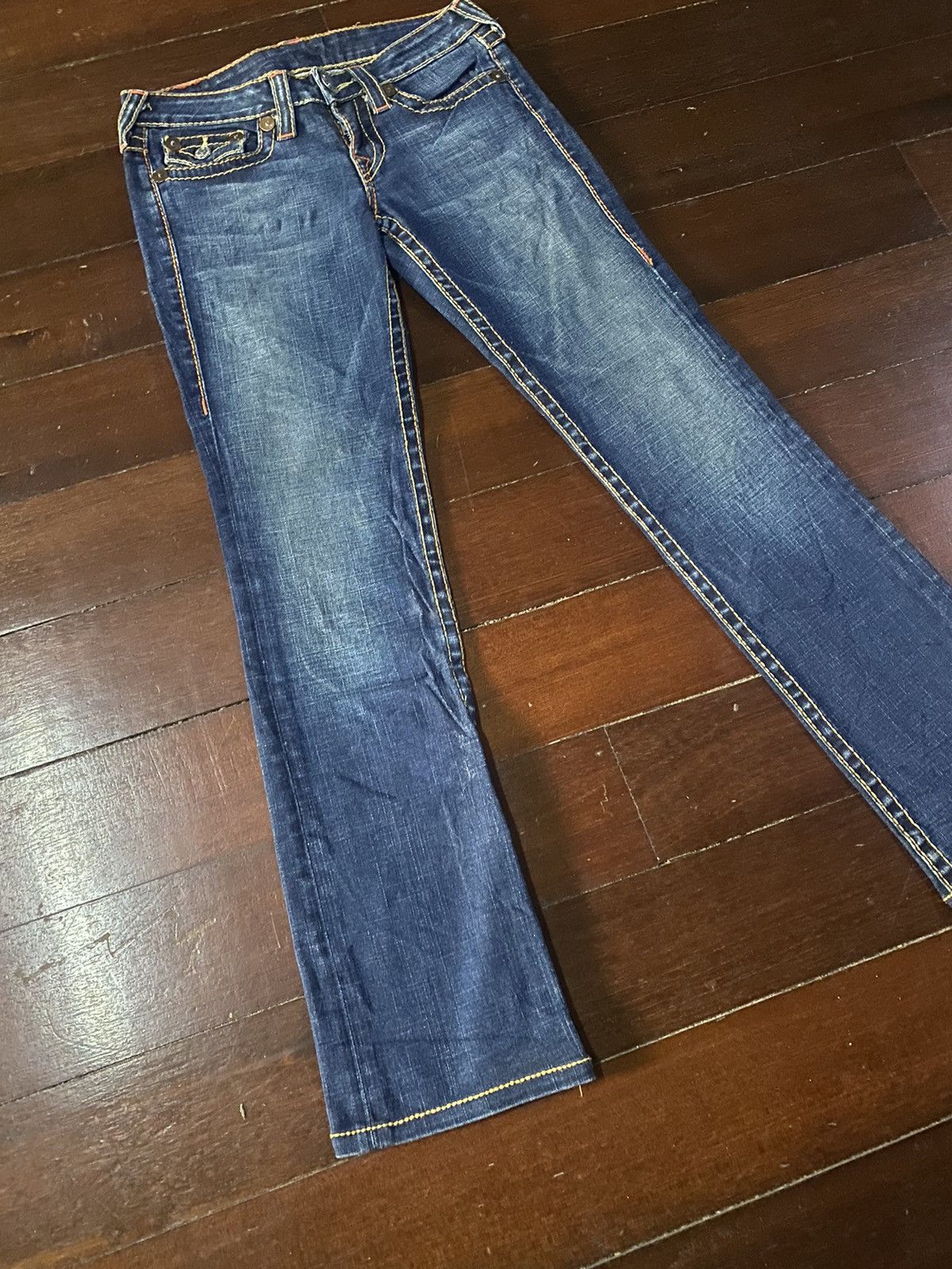 Designer × True Religion Fire 🔥 TRUE RELIGION made in usa big stitching boot cut Size 32" / US 10 / IT 46 - 11 Thumbnail