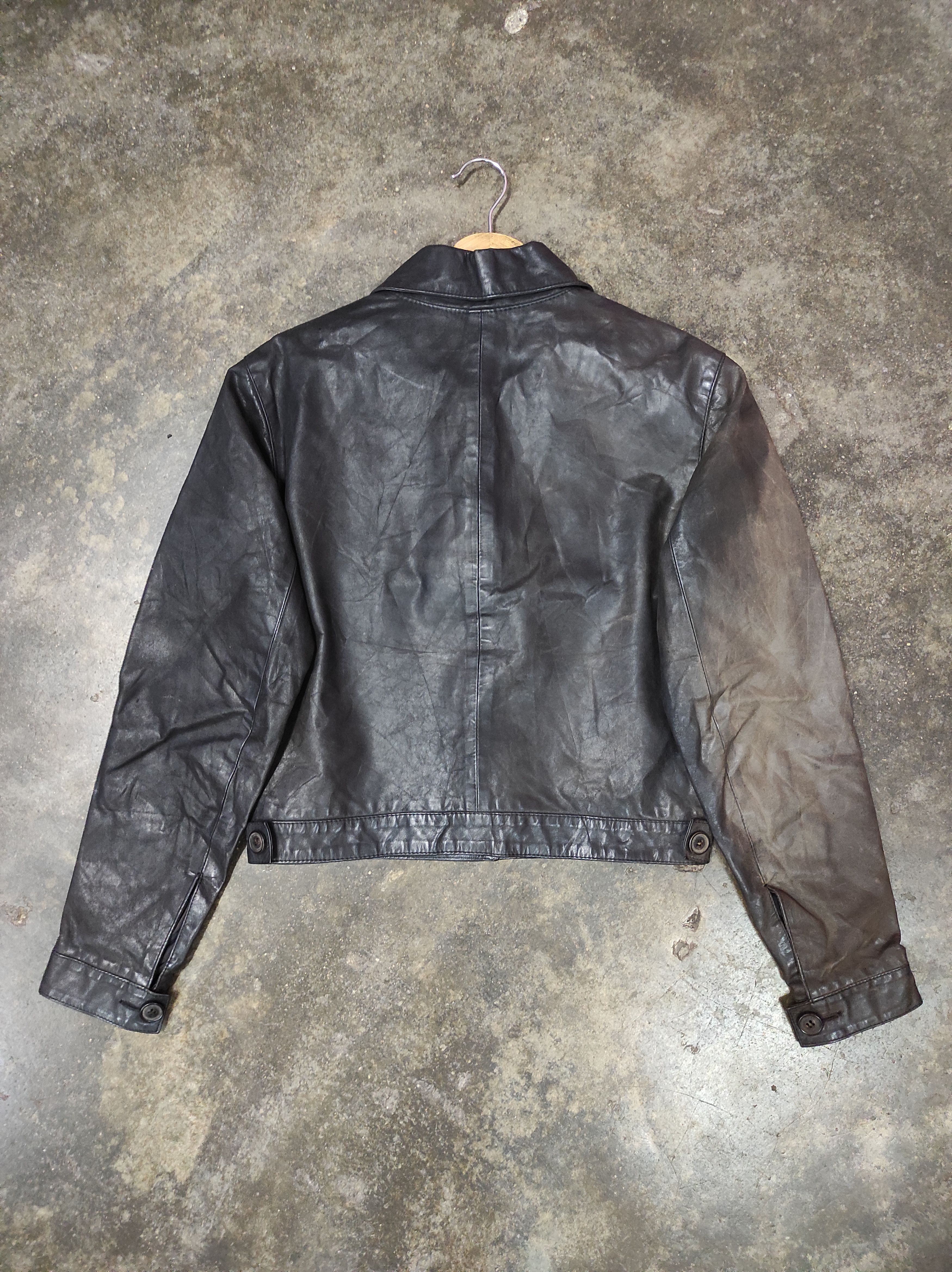 A.P.C. × Genuine Leather × Vintage APC VTG GENUINE LEATHER JACKET SUN FADED Size US M / EU 48-50 / 2 - 10 Thumbnail