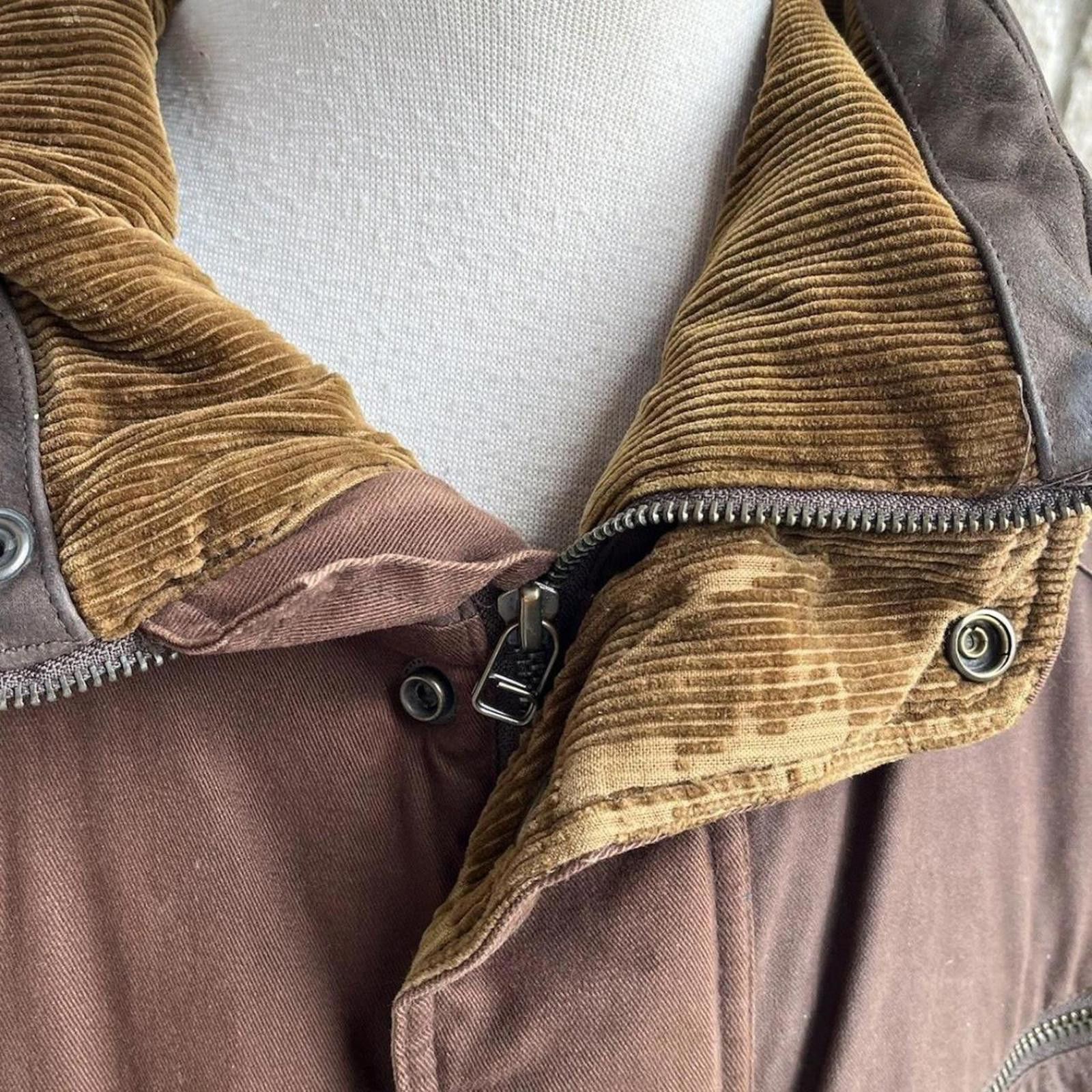 Other Brown corduroy and leather jacket jacket Size US XL / EU 56 / 4 - 2 Thumbnail