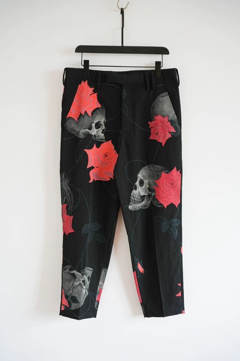 Yohji Yamamoto Rose Skull Trousers