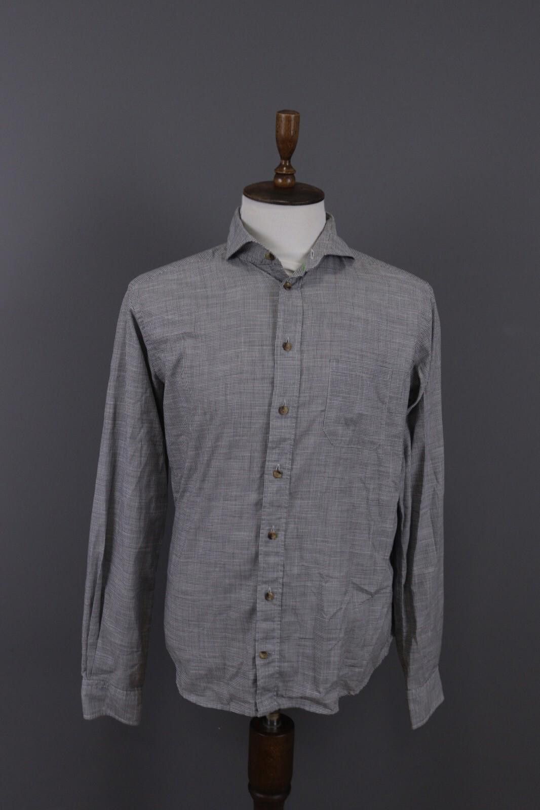 Eton Eton Slim Fit Luxury Printed Gray Dress Shirt Size 42 16.5 Size US M / EU 48-50 / 2 - 1 Thumbnail