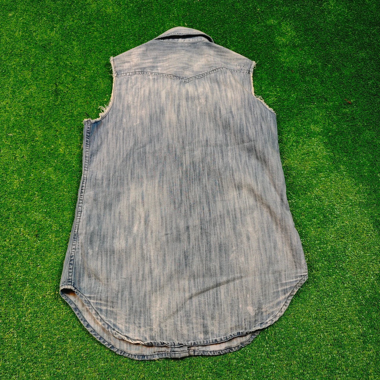Diesel Diesel Denim Jacket vest womens XS pearl snap collared Size XS / US 0-2 / IT 36-38 - 2 Thumbnail