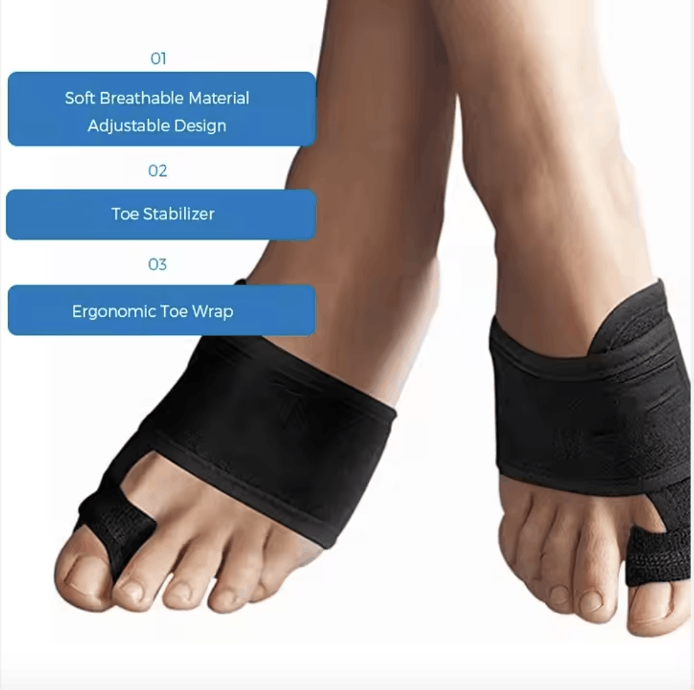 Designer Copper Compression Bunion Wrap Brace L/R Foot Toe Splint Size ONE SIZE - 1 Thumbnail
