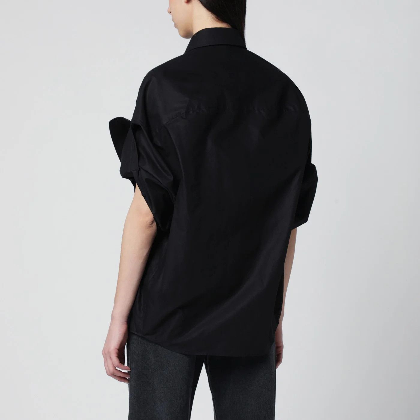 Balenciaga o1d2blof0426 Button Shirt in Black Size XS / US 0-2 / IT 36-38 - 3 Thumbnail
