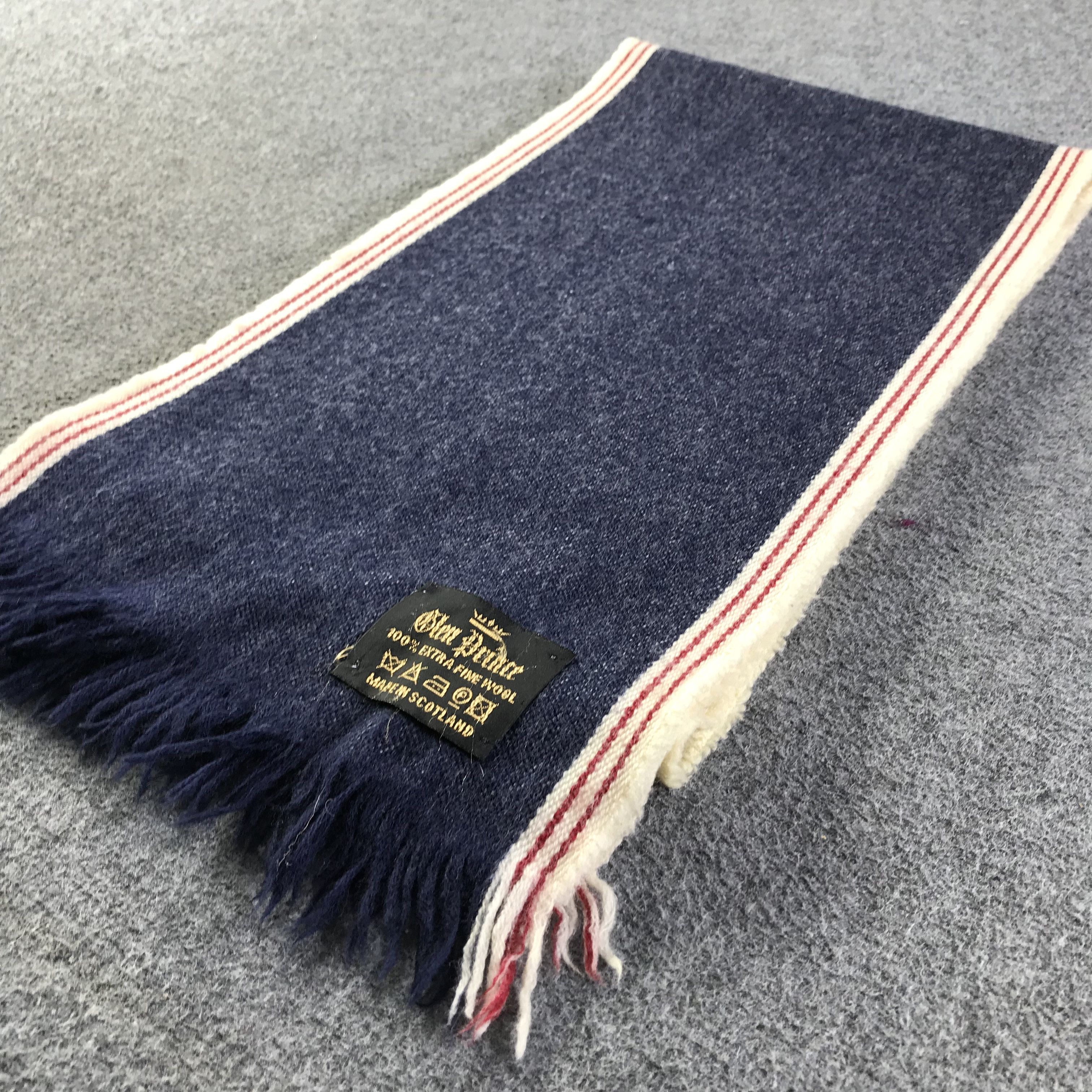 Vintage Glen Prince Selvedge Scarf / Muffler / Neckwear SS1557 Size ONE SIZE - 5 Thumbnail