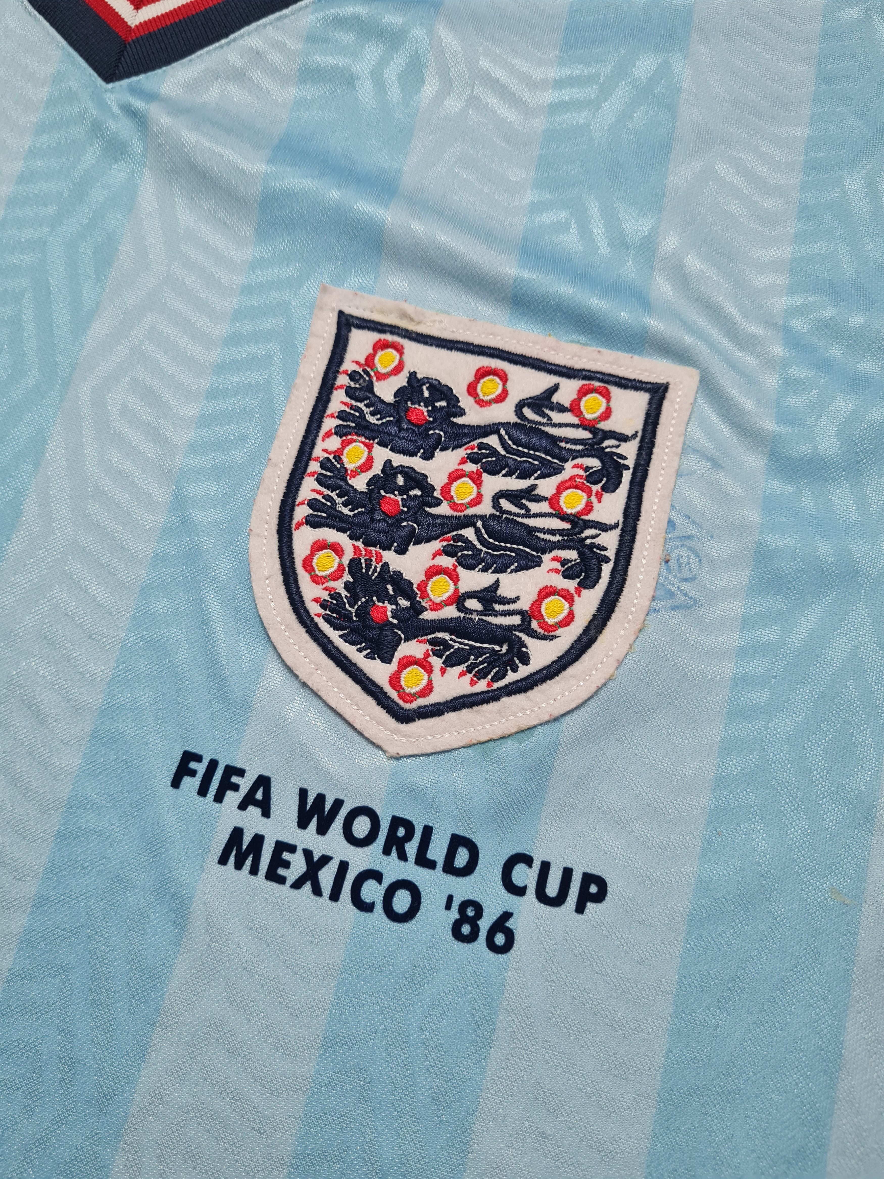 Umbro England 1986 Retro Third Football Shirt Mexico '86 World Cup Size US XL / EU 56 / 4 - 3 Thumbnail
