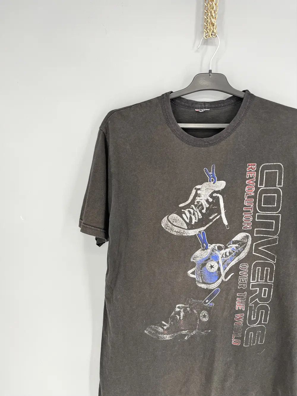 Band Tees Vintage Converse All Star REVOLUTION Shoes Rare Art Size US L / EU 52-54 / 3 - 4 Thumbnail