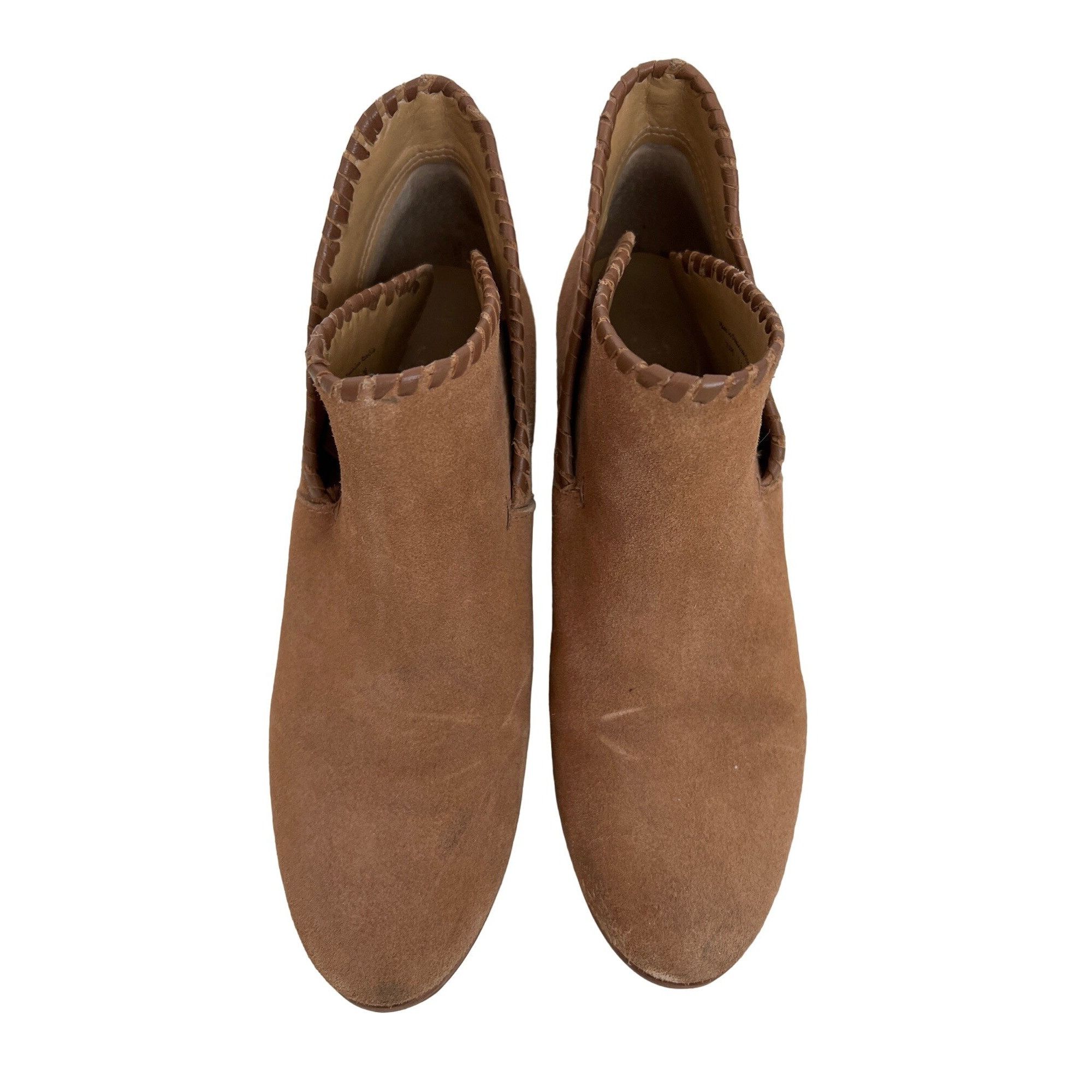Jack Rogers Jack Rogers Camel Suede Ankle Booties Size US 7.5 / IT 37.5 - 1 Thumbnail