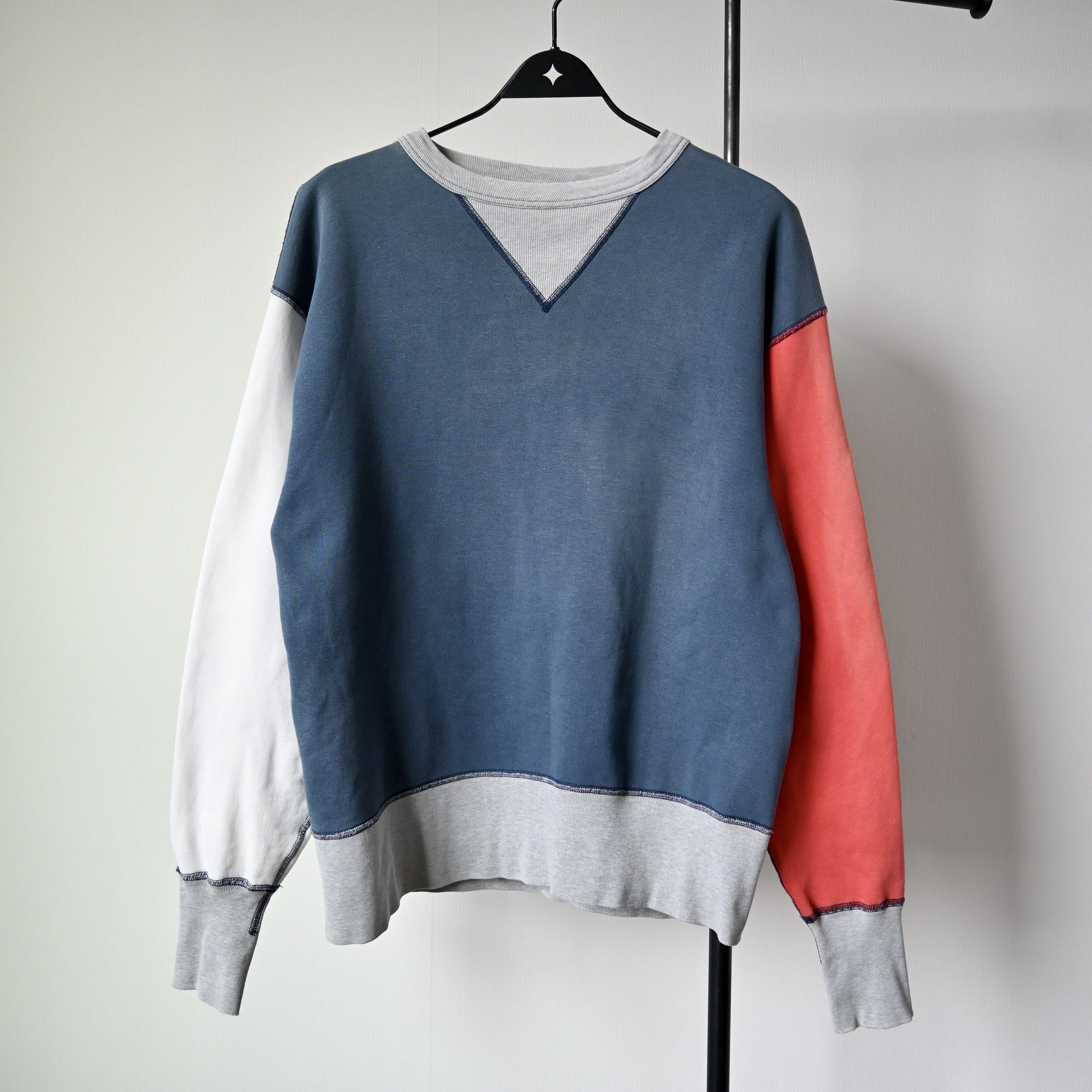 BARNS OUTFITTERS DISTRESSED, BARNS OUTFITTERS multicolor-paneled sweatshirt Size US M / EU 48-50 / 2 - 1 Thumbnail
