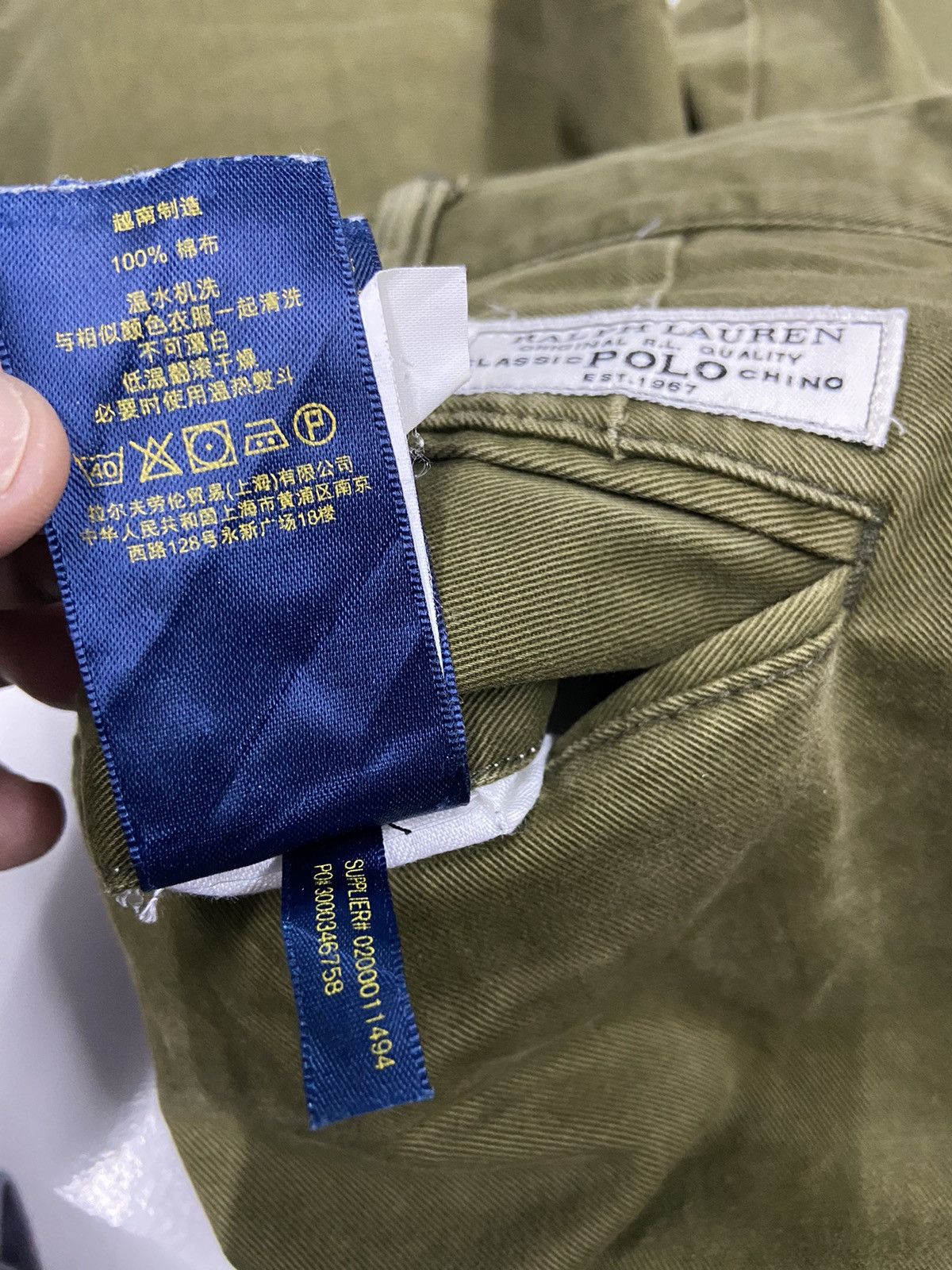 Polo Ralph Lauren POLO RALPH LAUREN CLASSIC POLO CHINO COTTON PANTS Size US 34 / EU 50 - 11 Thumbnail