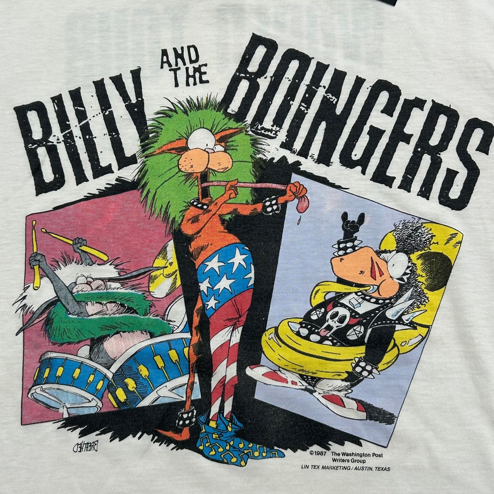Vintage vintage 1987 "Billy and the Boingers World Tour" tee Small Size US M / EU 48-50 / 2 - 6 Thumbnail