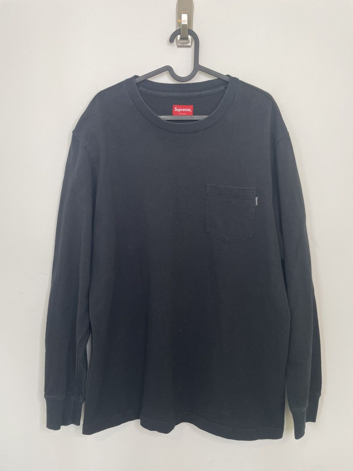 Supreme Supreme Long Sleeve Pocket Tee F/W13 Black Large Size US L / EU 52-54 / 3 - 1 Thumbnail