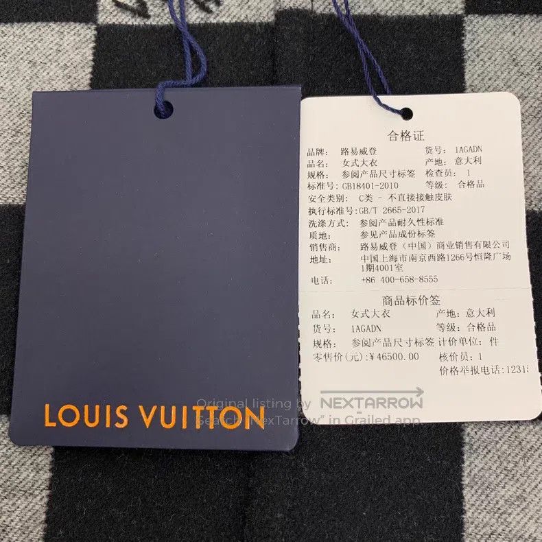 Louis Vuitton Louis Vuitton 25 black checkerboard-paneled wool single-br Size 4XL / US 24-26 - 6 Thumbnail