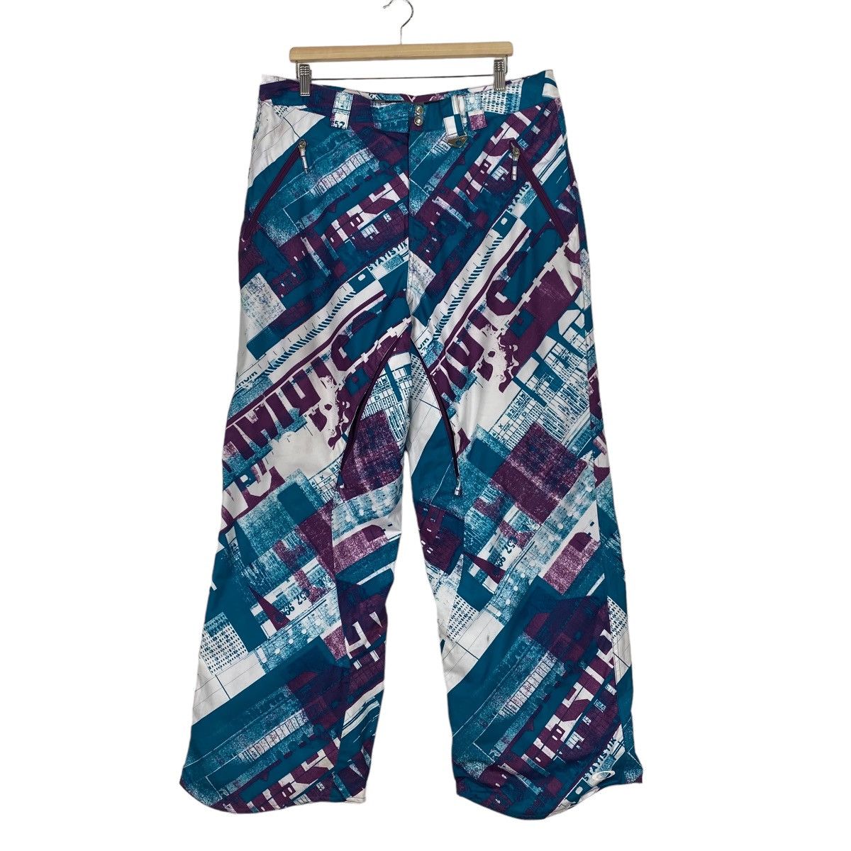image of Oakley Overprint Ski Pant in Purple, Men's (Size 36)