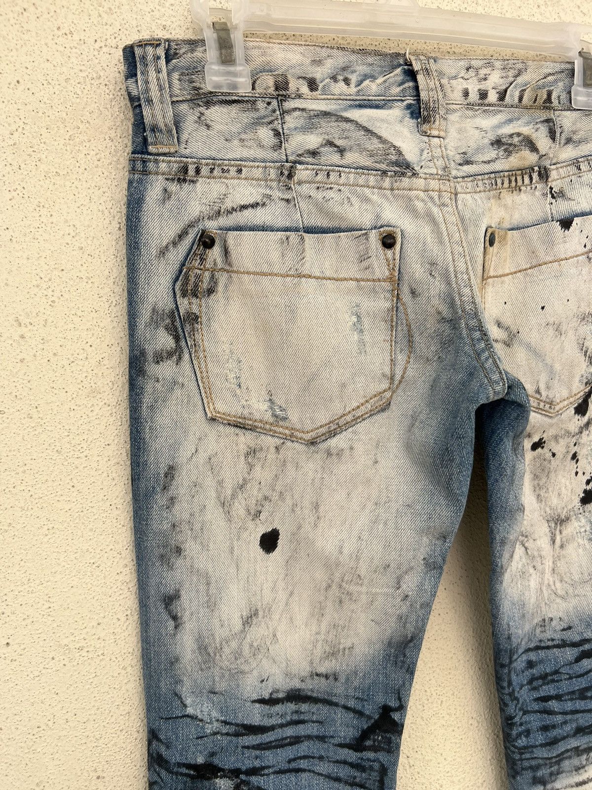 Vintage Vintage Benefit Japan Distressed Denim Painter Flare Jeans Size US 28 / EU 44 - 16 Thumbnail