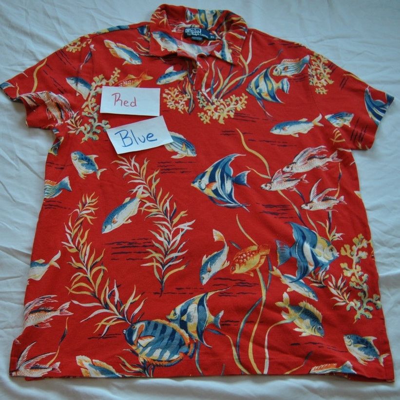 Ralph Lauren Vintage Ralph Lauren XL Hawaiian Tropical Fish Polo Size US XL / EU 56 / 4 - 9 Thumbnail