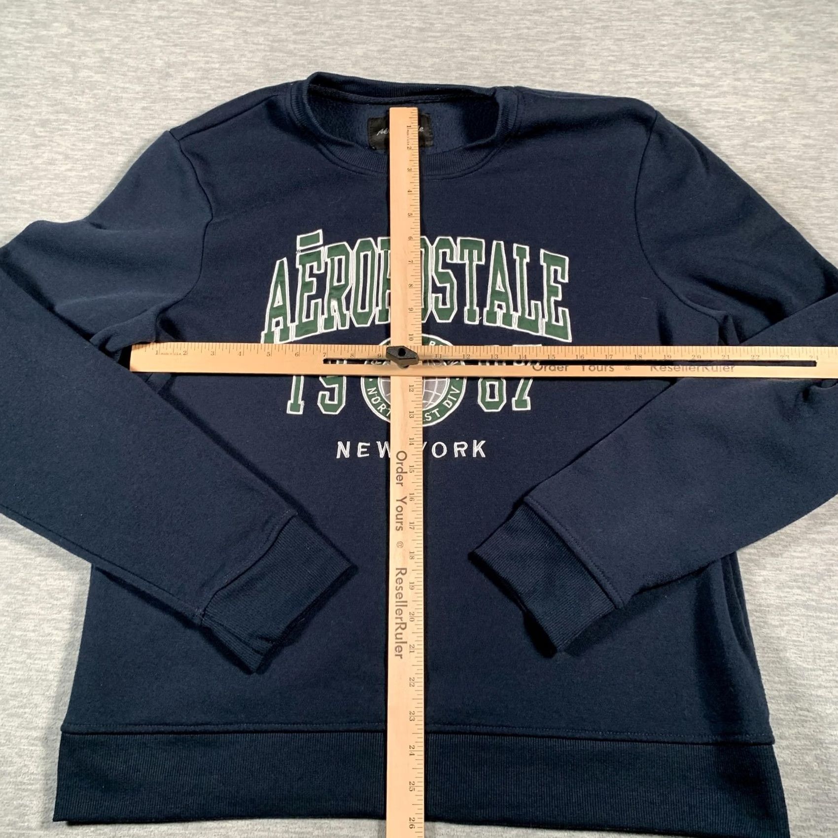Vintage Aropostale Sweatshirt Mens Large Blue Pullover Graphic Print 1987 New York Size US L / EU 52-54 / 3 - 5 Thumbnail