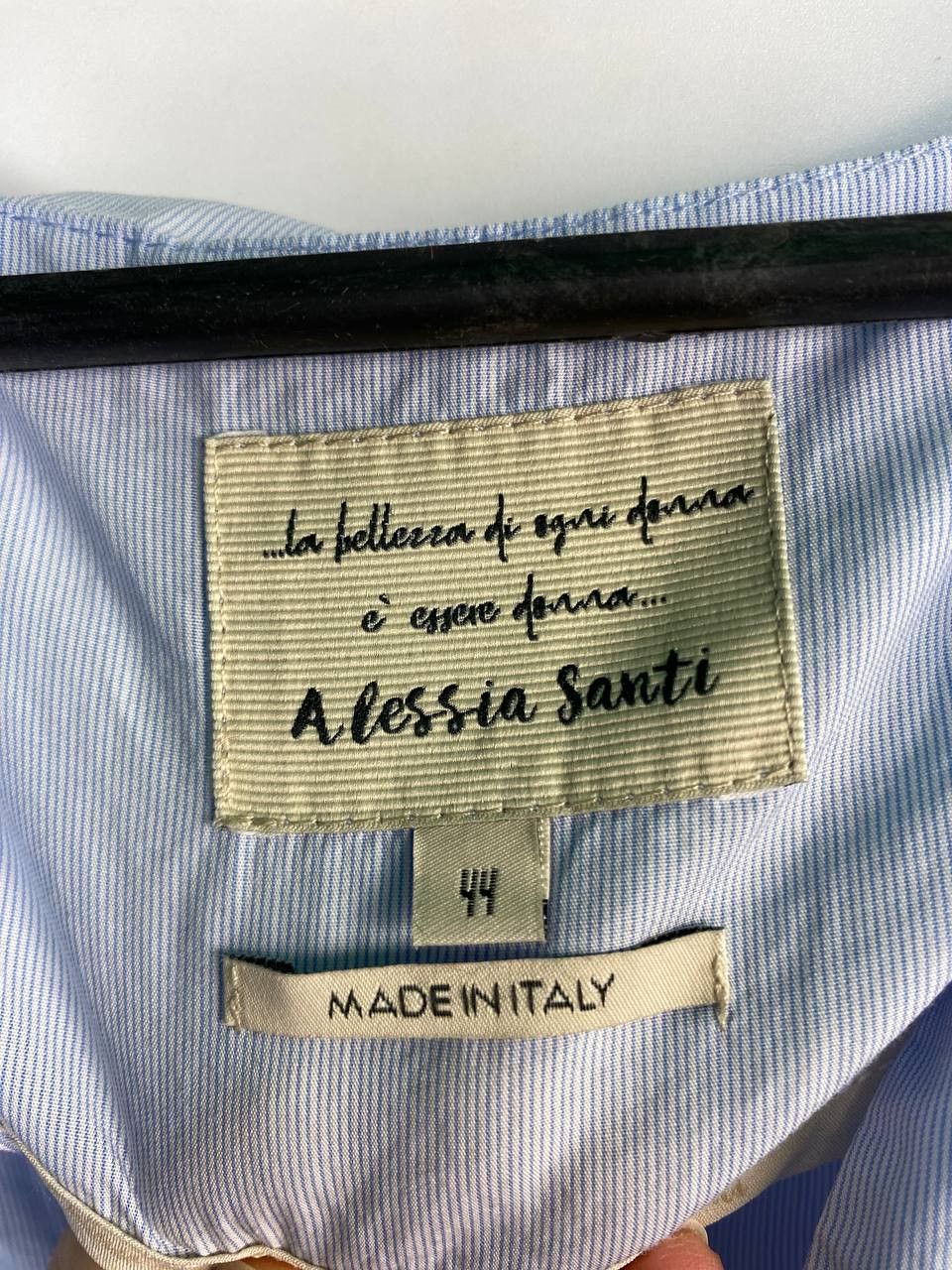 Vintage Vintage luxury designer Alessia Santi asymmetrical Blouses Size M / US 6-8 / IT 42-44 - 2 Thumbnail